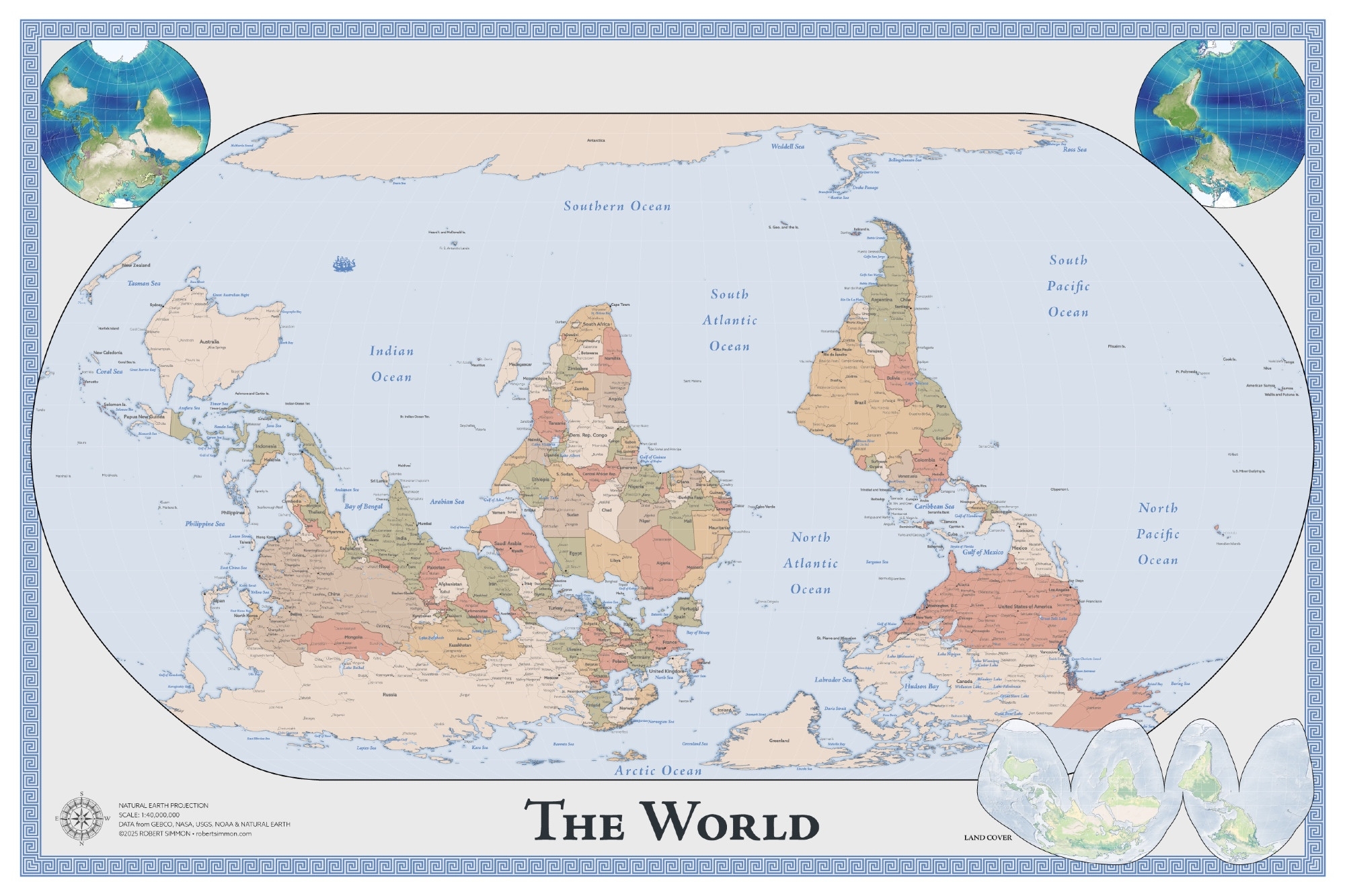 Map Of An Upside Down World FlowingData Map Of An Upside Down World FlowingData