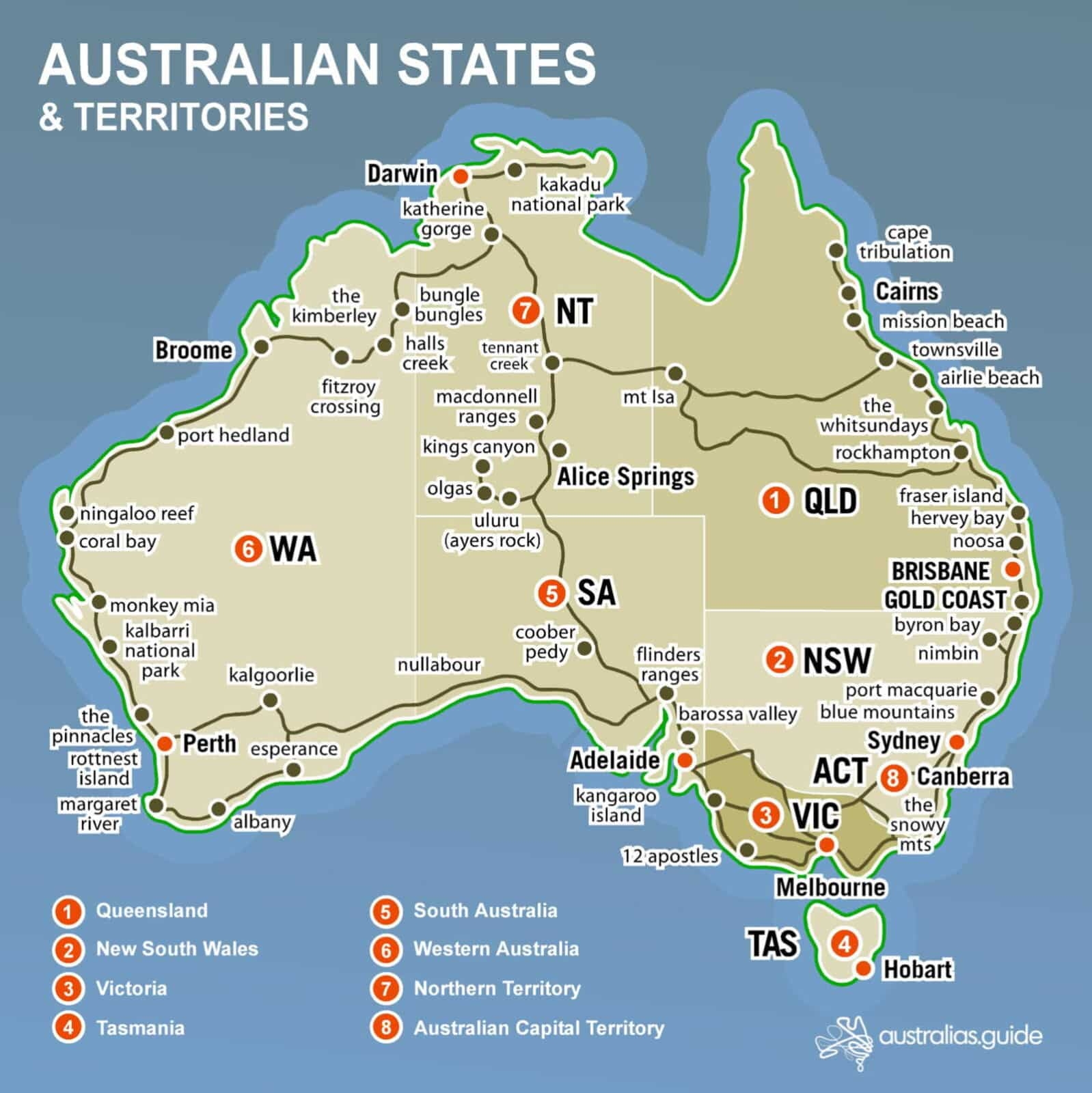 Australia map