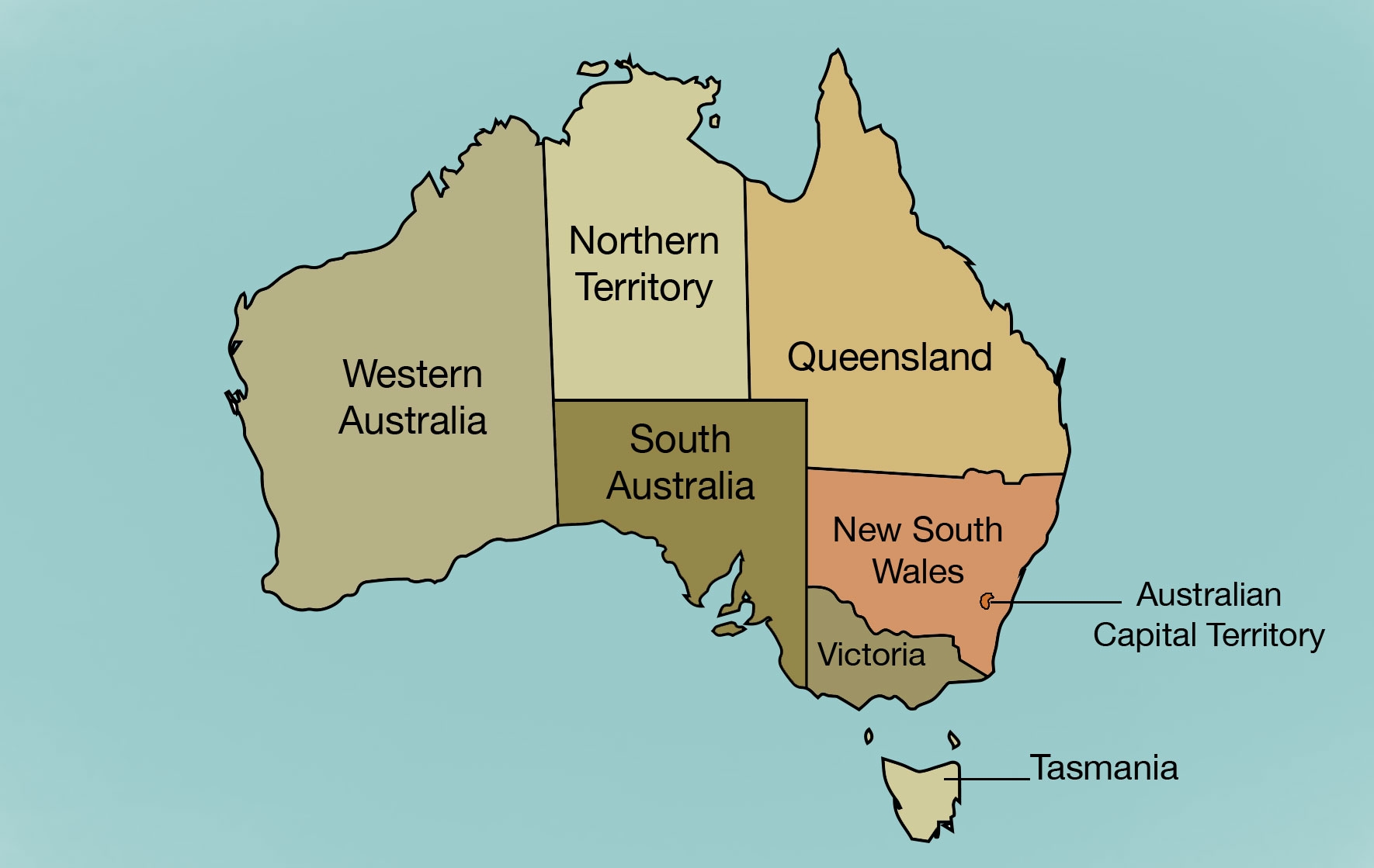 Map Of Australia Showing States And Territories Australia s Defining Moments Digital Classroom National Museum Of Australia