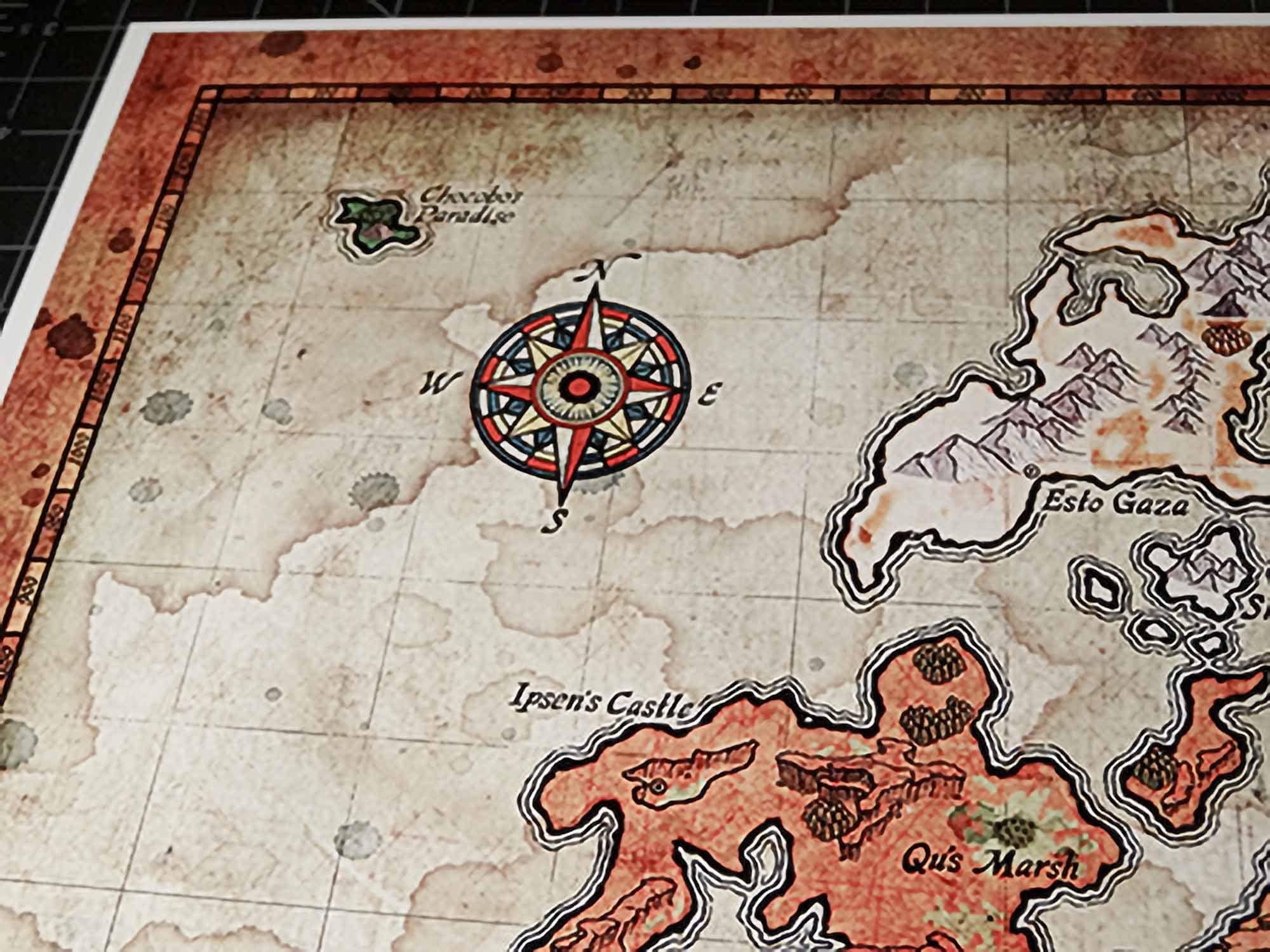 Map Of Gaia From Final Fantasy IX World Map Final Fantasy 9 11x17 Or 13x19 Or 17x25 Etsy Finland