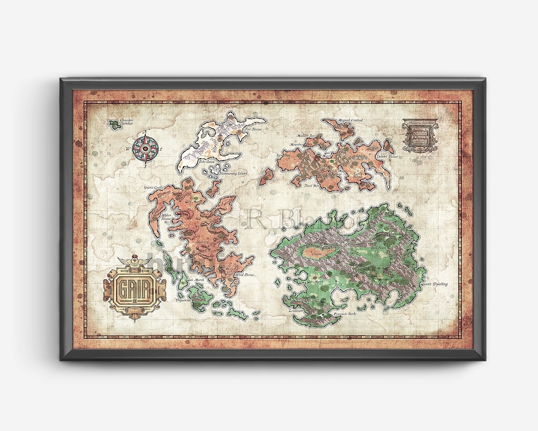 Map Of Gaia From Final Fantasy IX World Map Final Fantasy 9 11x17 Or 13x19 Or 17x25 Etsy Finland Map Of Gaia From Final Fantasy IX World Map Final Fantasy 9 11x17 Or 13x19 Or 17x25 Etsy Finland