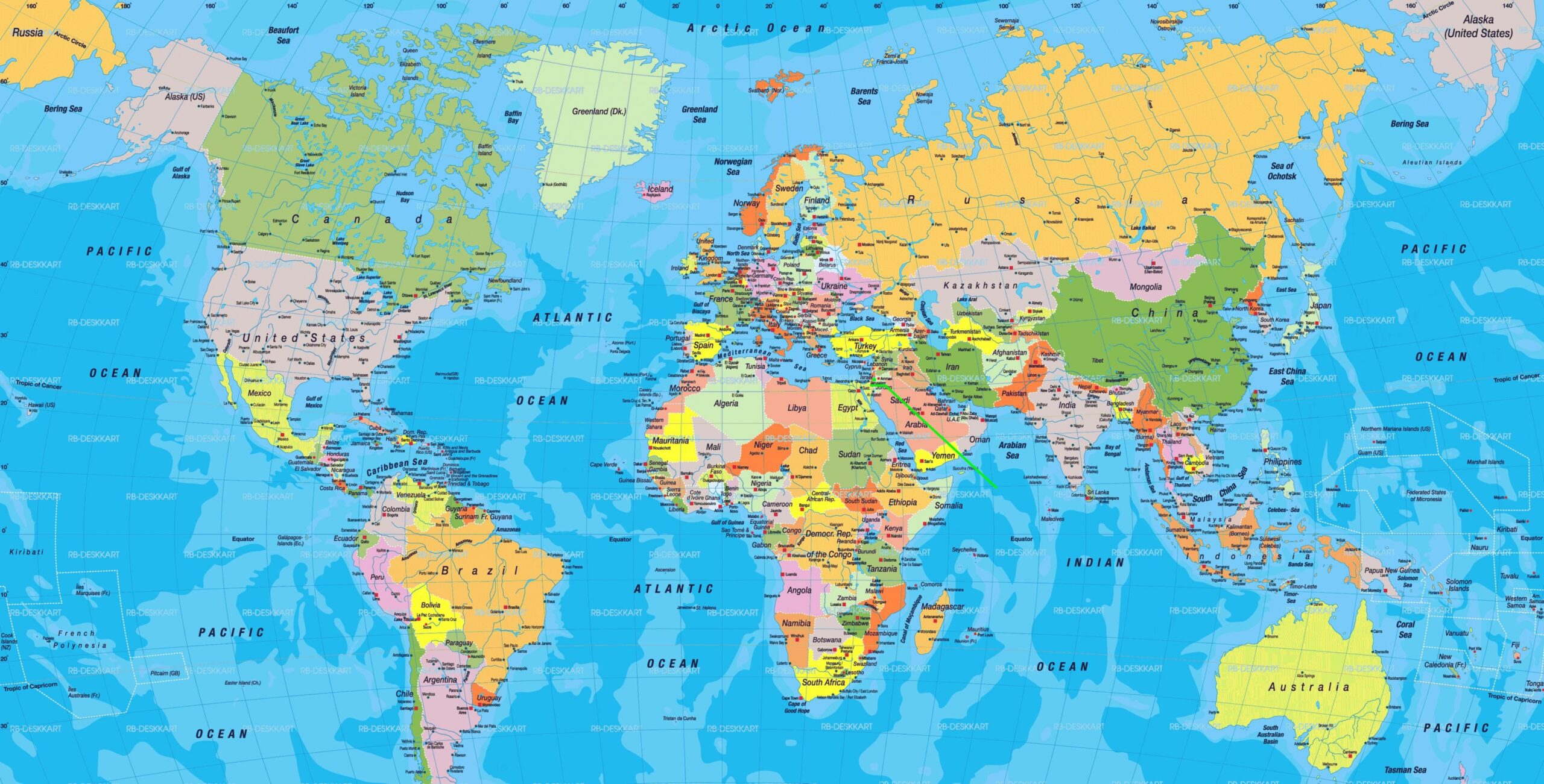 map of the world jerusalem