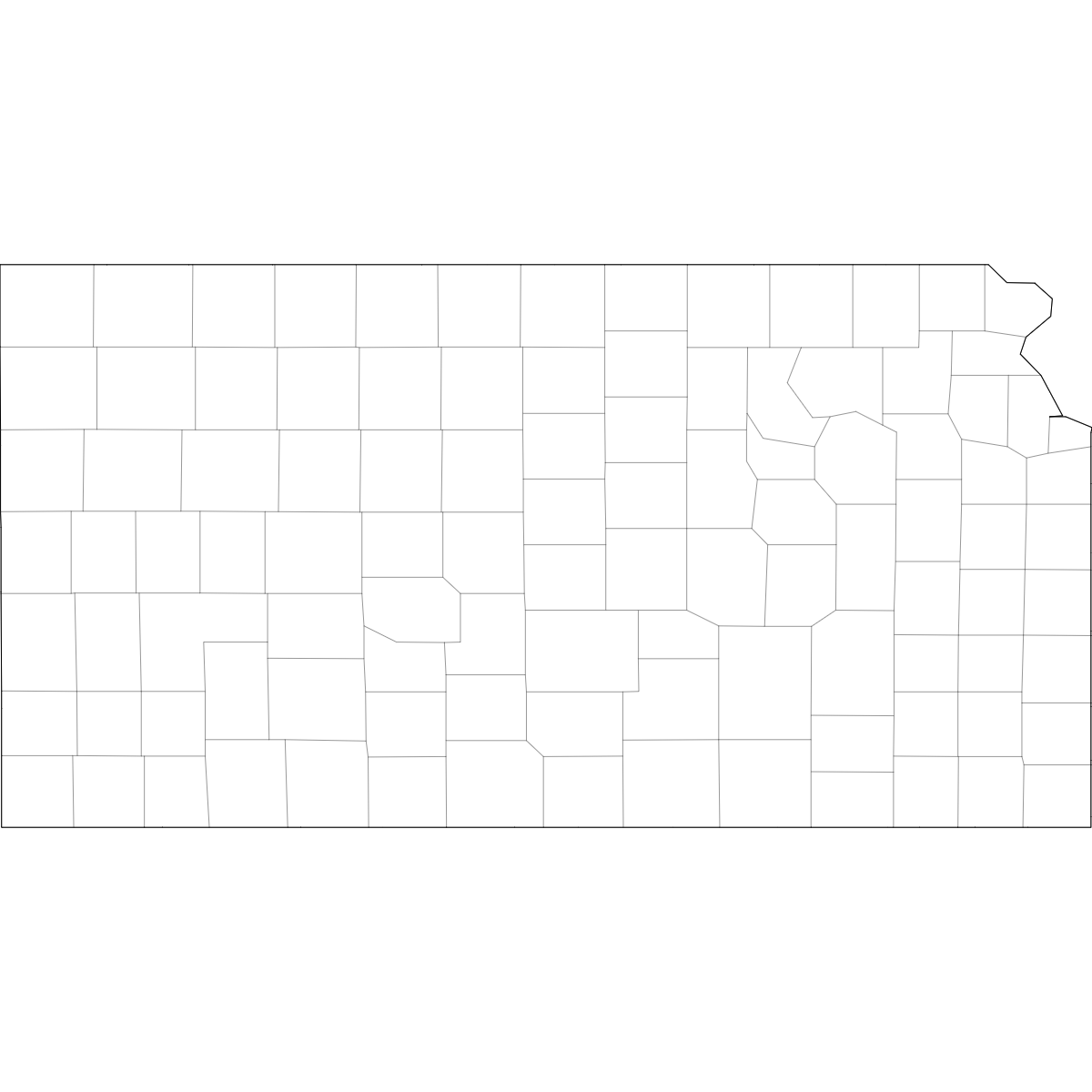 Map Of Kansas Counties Ultimaps