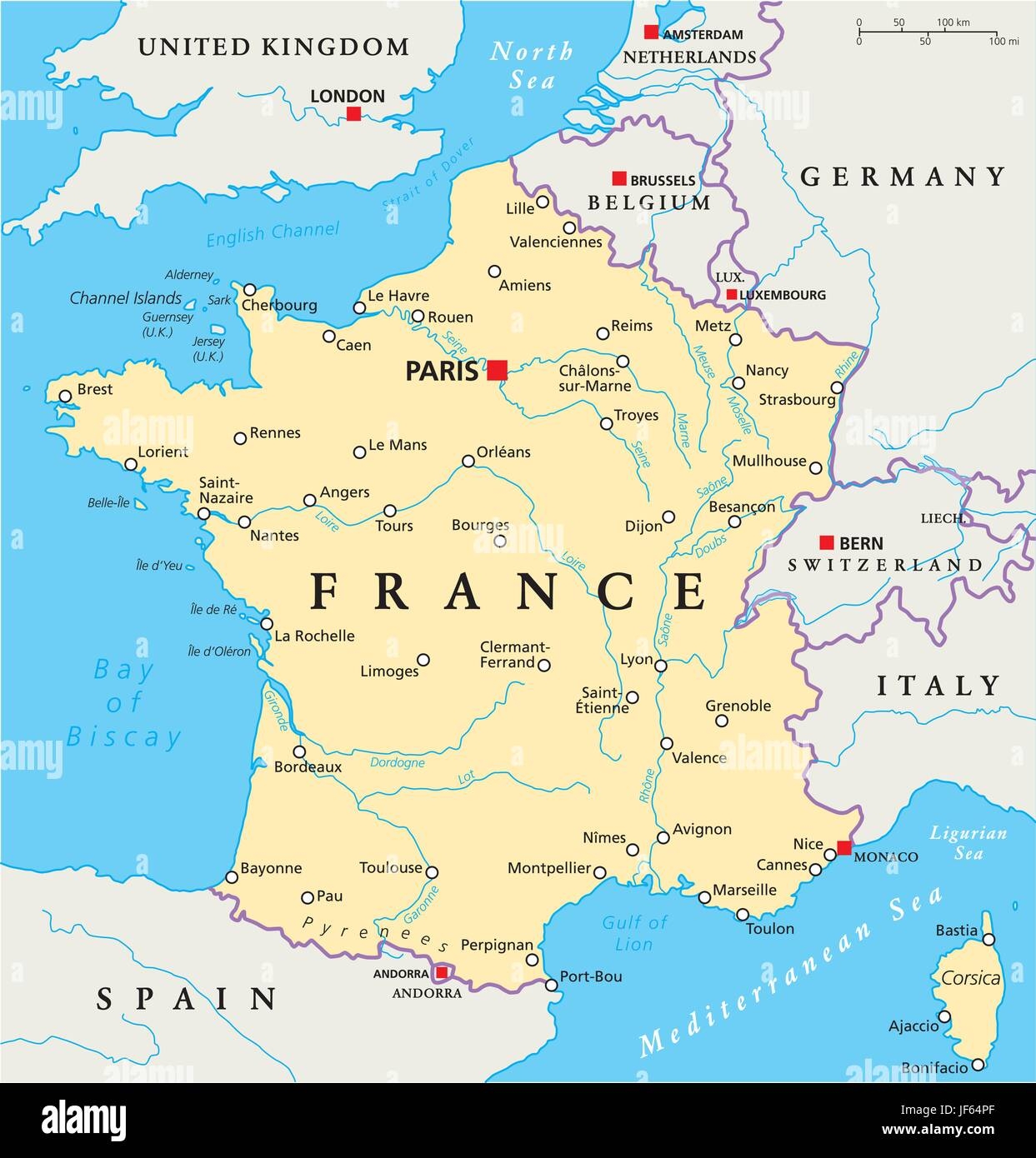 Map Of Paris France Stock Vector Images Alamy