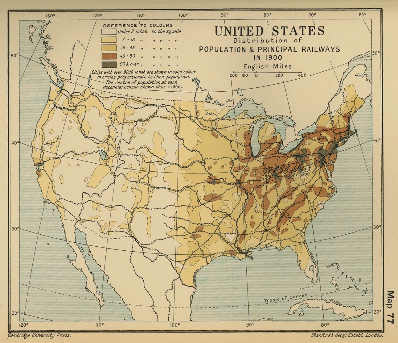 1900 united states map