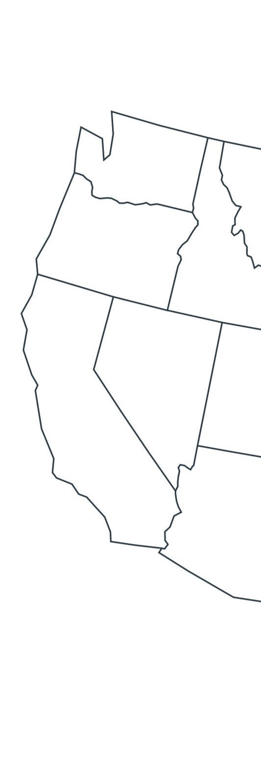 Map Of The USA Blank Map Of North America United States Outline Map USA Map Printable US States Quiz Map Of Usa Map Art Black And White Etsy Norway