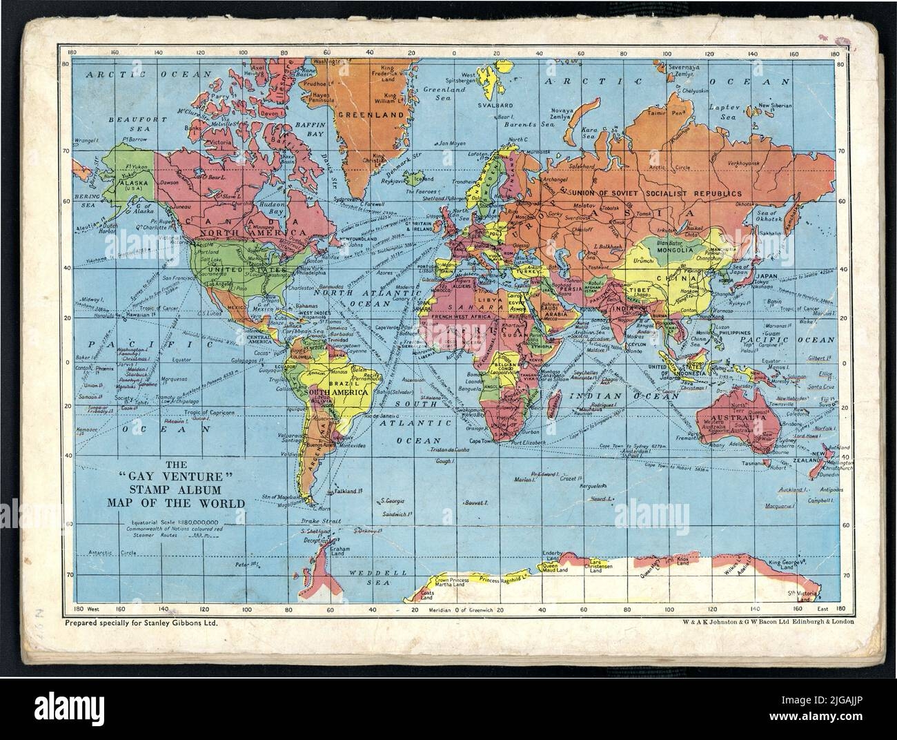 map of the world in 1960 map of the world in 1960