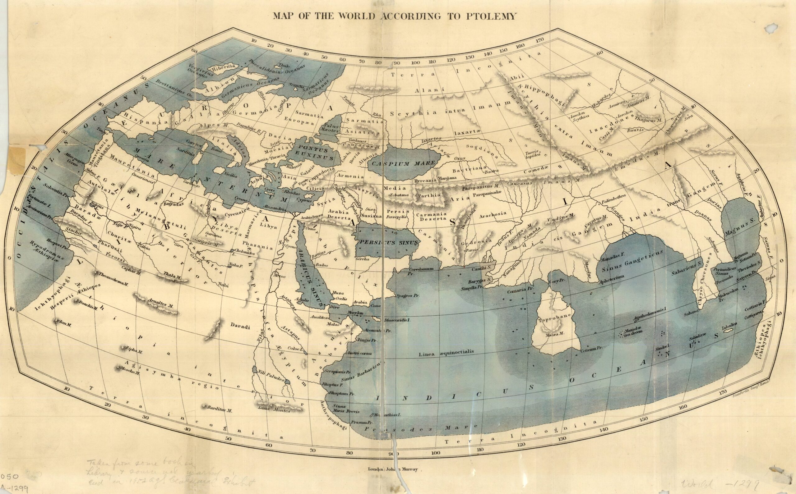 Map Of The World According To Ptolemy American Geographical Society Library Digital Map Collection UWM Libraries Digital Collections