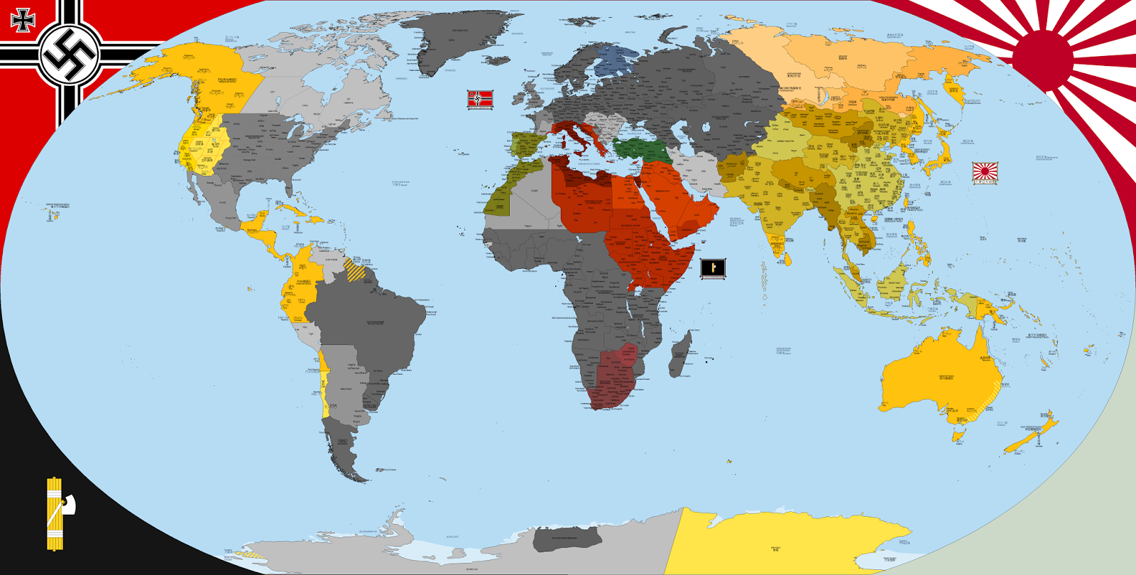 man in high castle world map