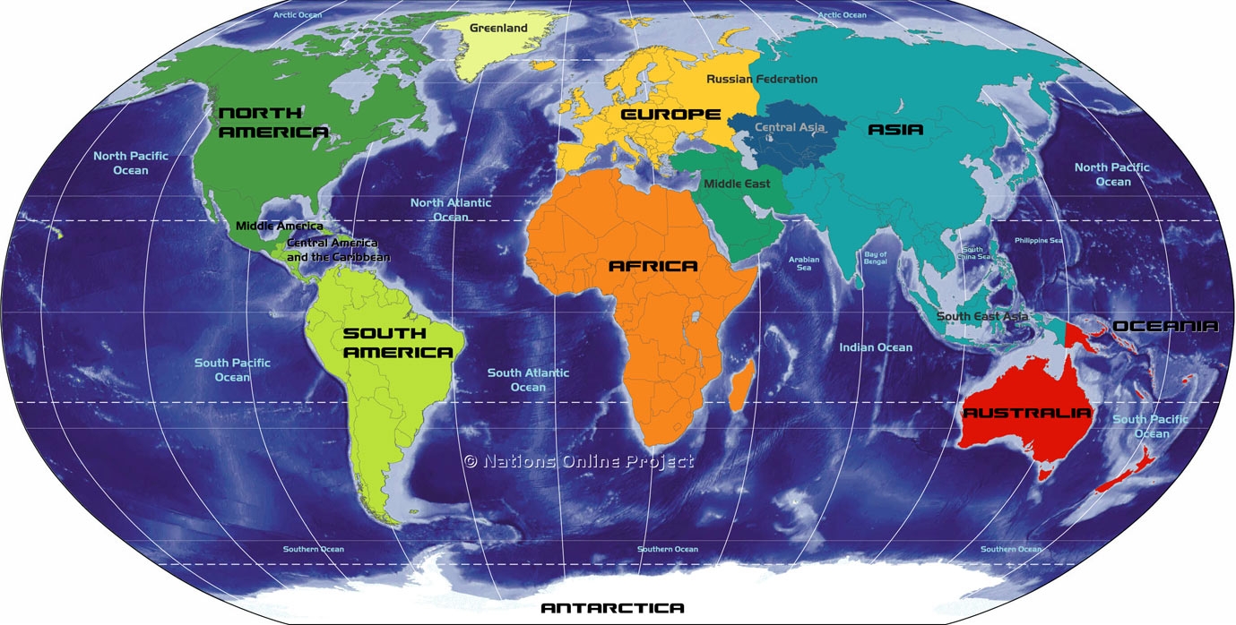 Map Of The World s Continents And Regions Nations Online Project Map Of The World s Continents And Regions Nations Online Project