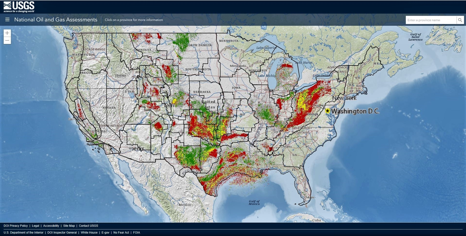 Map Of United States Oil And Gas Wells 2017 U S Geological Survey