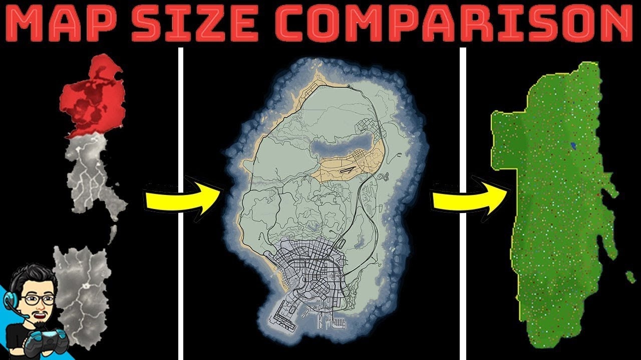 Map Size Comparison Largest Open World Games 2020 Updated YouTube