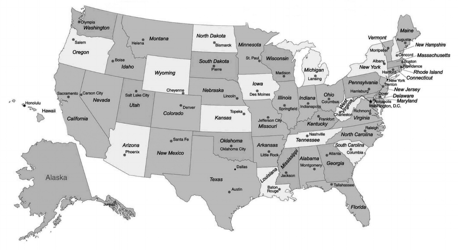 Map USA Crossing The Usa