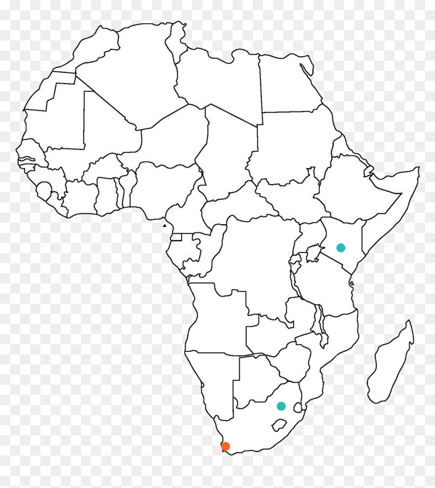 Map world black And White West Africa On A World Map HD Png Download Vhv