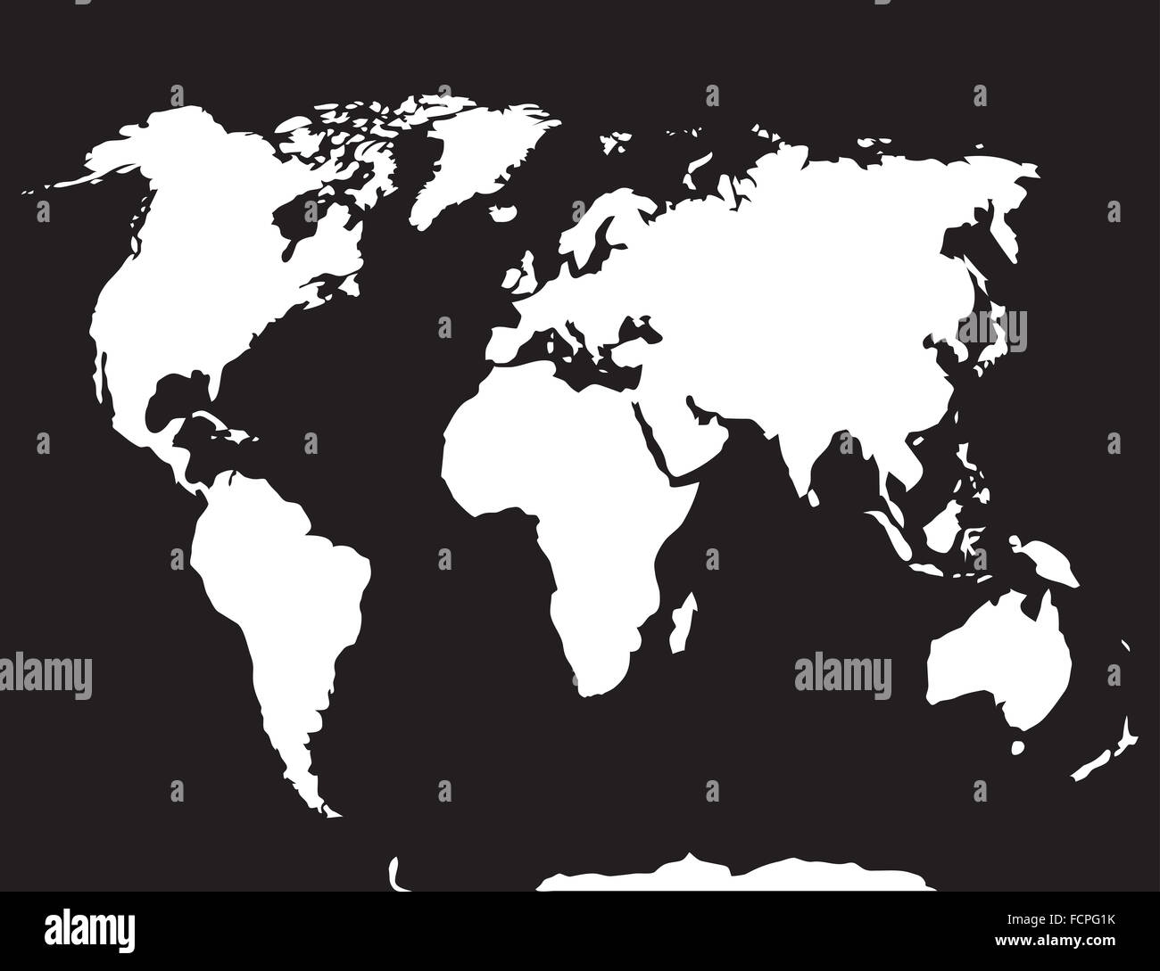 Map World Black White Atlas Globe Earth Continent And Ocean Europe And Countries Vector Art Abstract Unusual Fashion Stock Photo Alamy