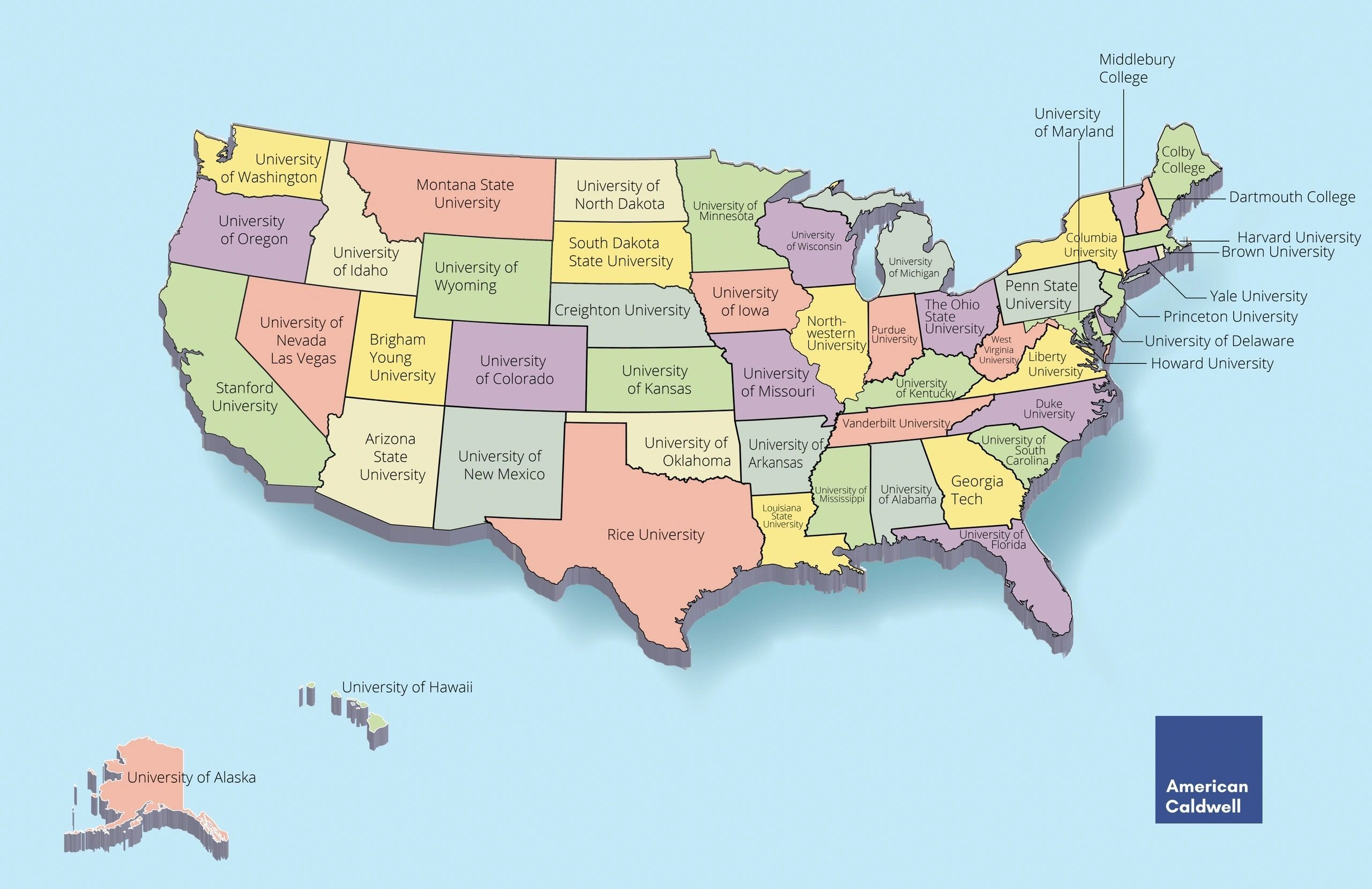 Mapped The Most Googled College In Every State
