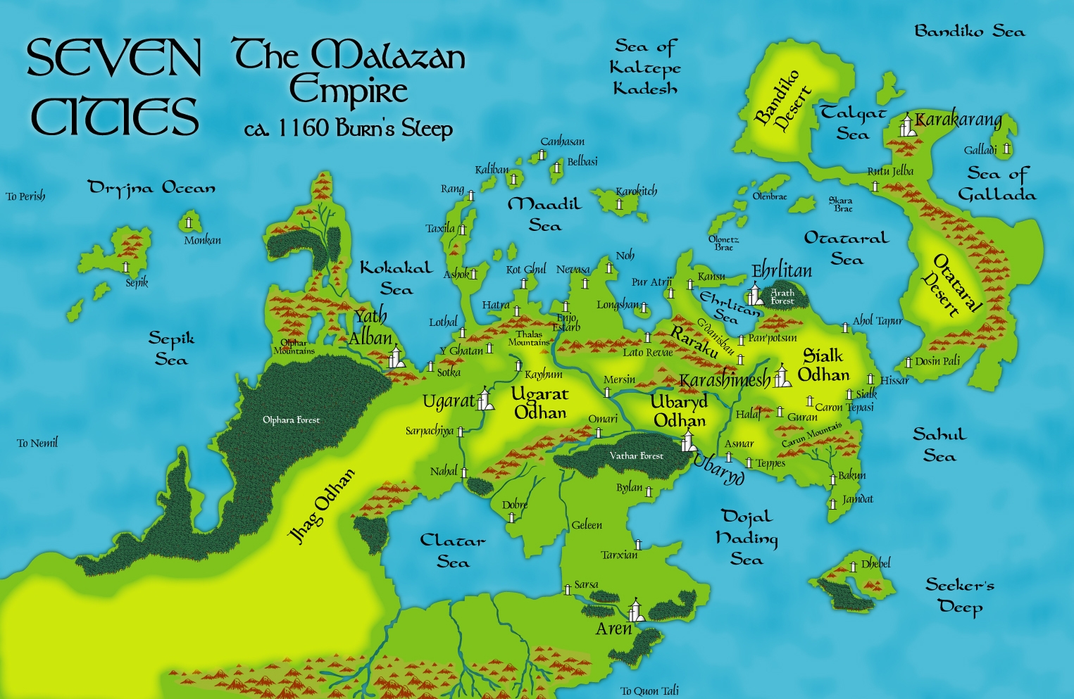 Maps Malazan Book Of The Fallen
