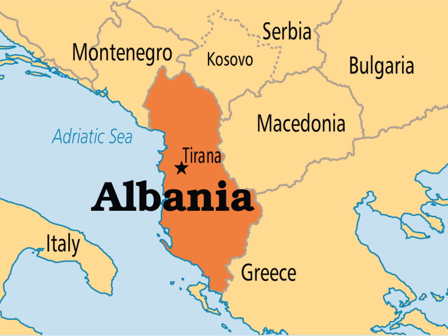 Maps Of Albania Young Pioneer Tours Maps Of Albania Young Pioneer Tours