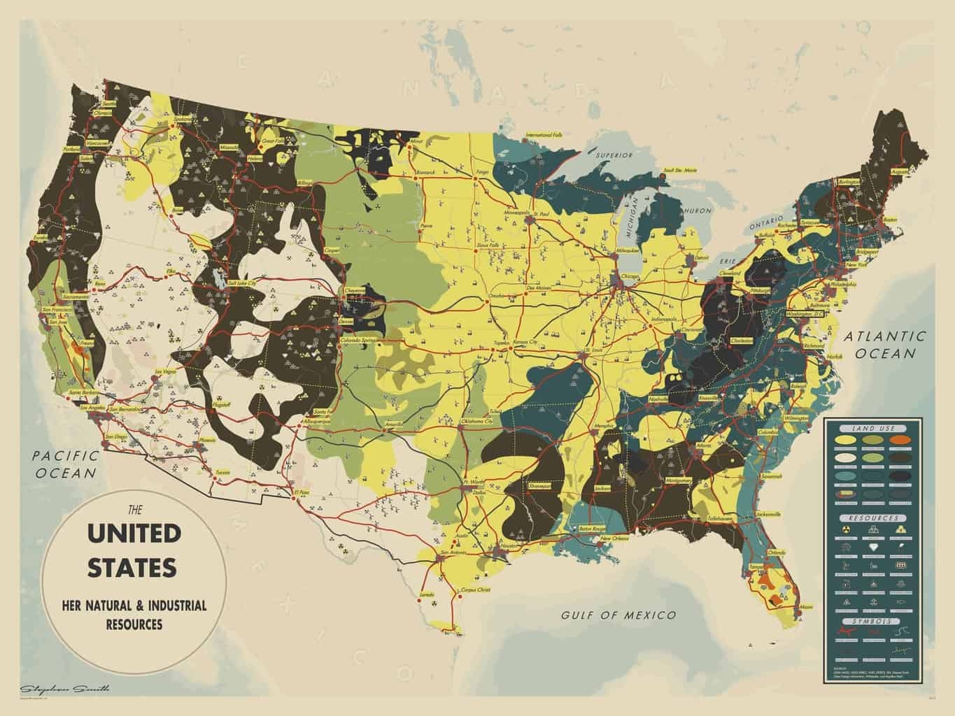 MapsmithThe United States Her Natural And Industrial Resources Mapsmith