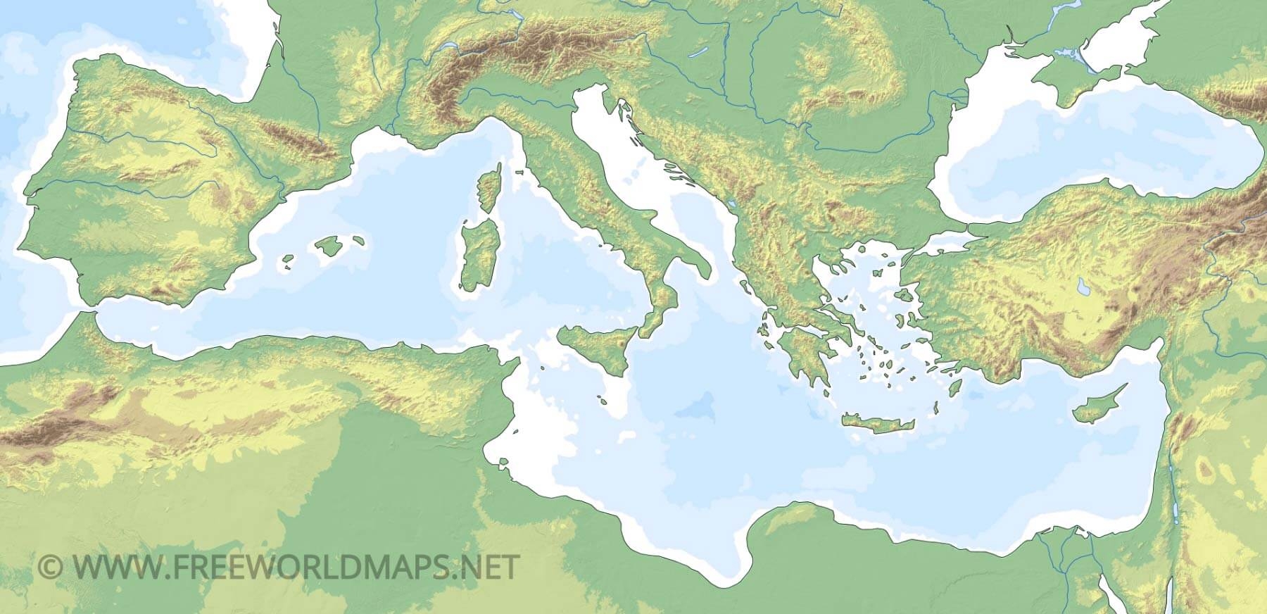 Mediterranean Map