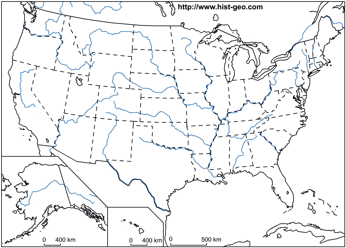 blank midwestern states map