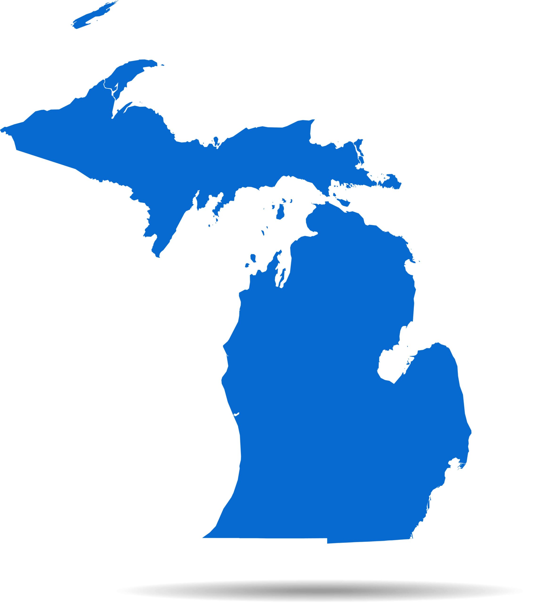 Michigan Map Guide Of The World