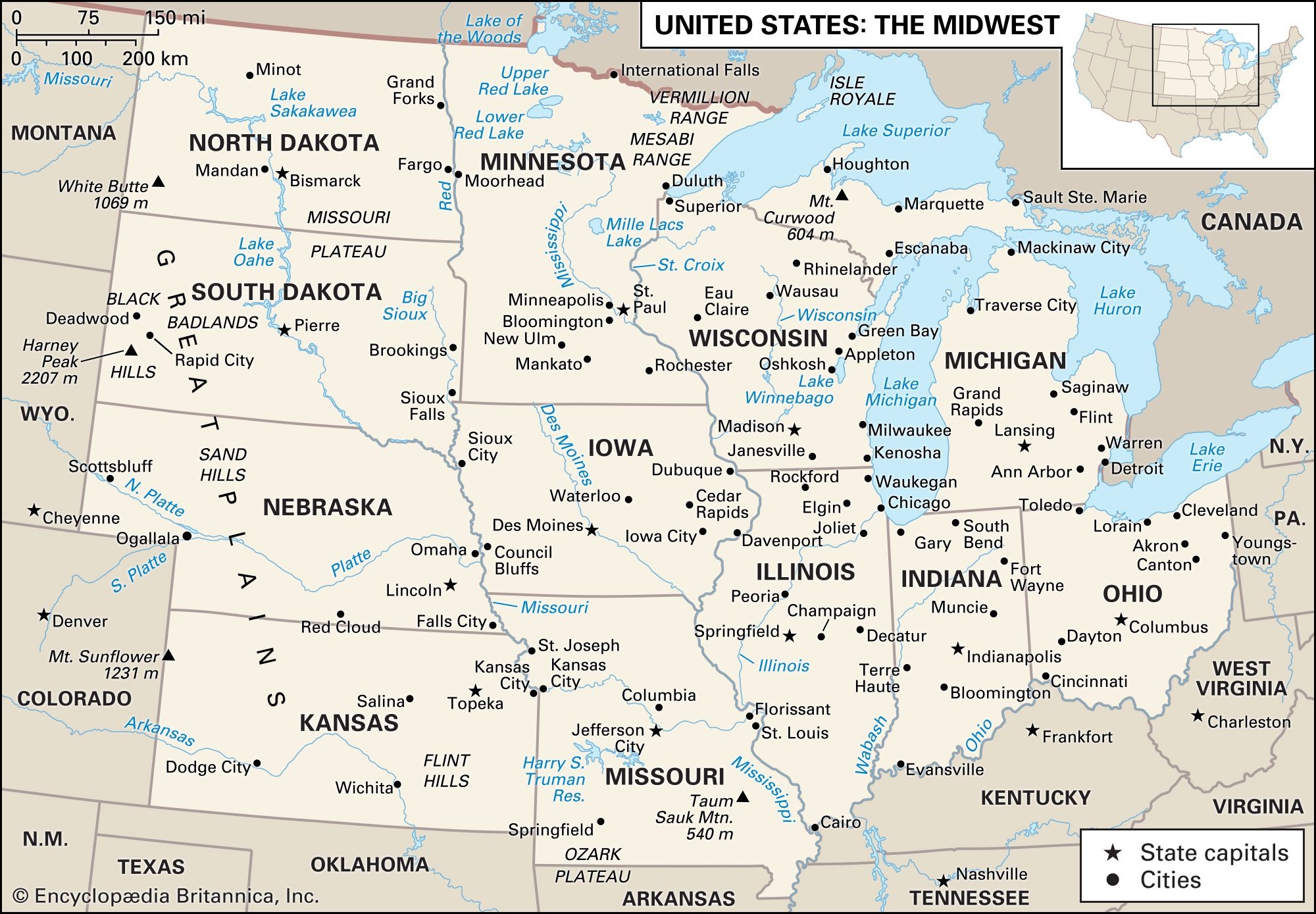 Midwest History States Map Culture Facts Britannica