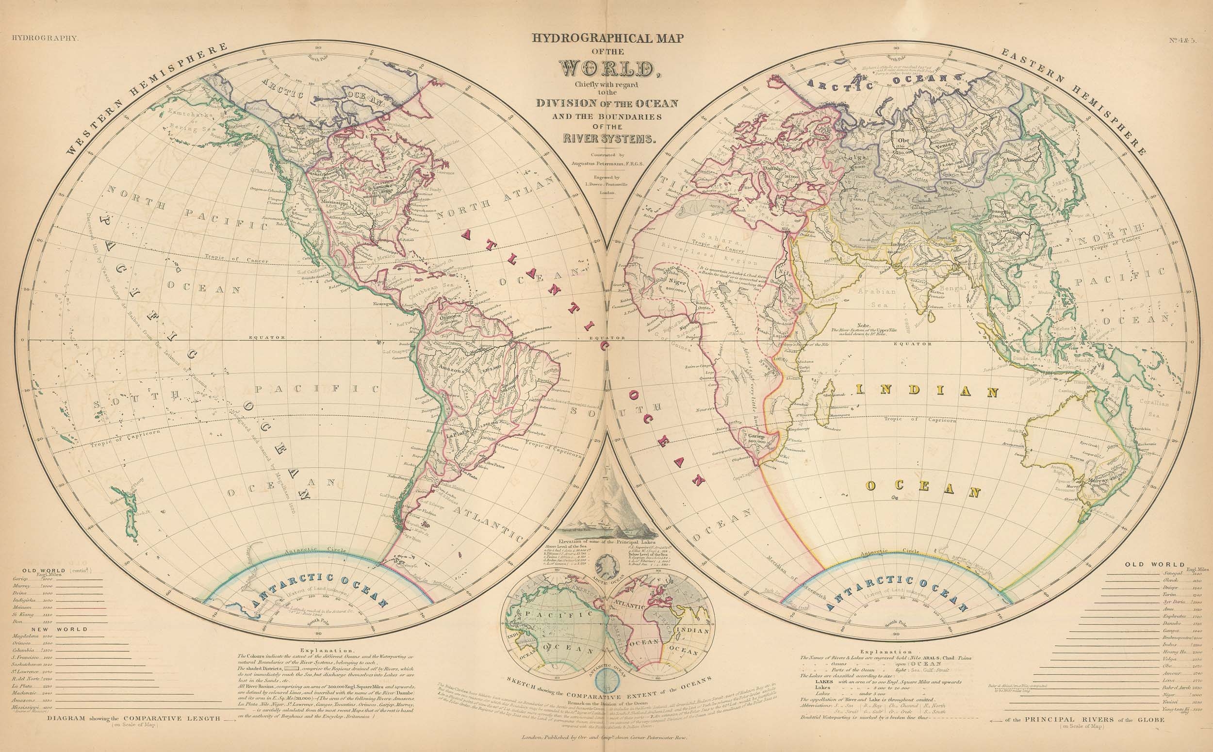 world map 1850