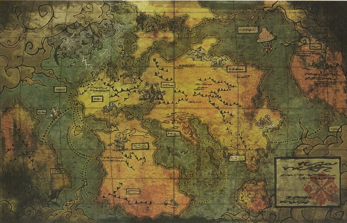 Monster Hunter World Map via Monster Hunter Illustrations 1 Pg 24 Monster Hunter World Map via Monster Hunter Illustrations 1 Pg 24