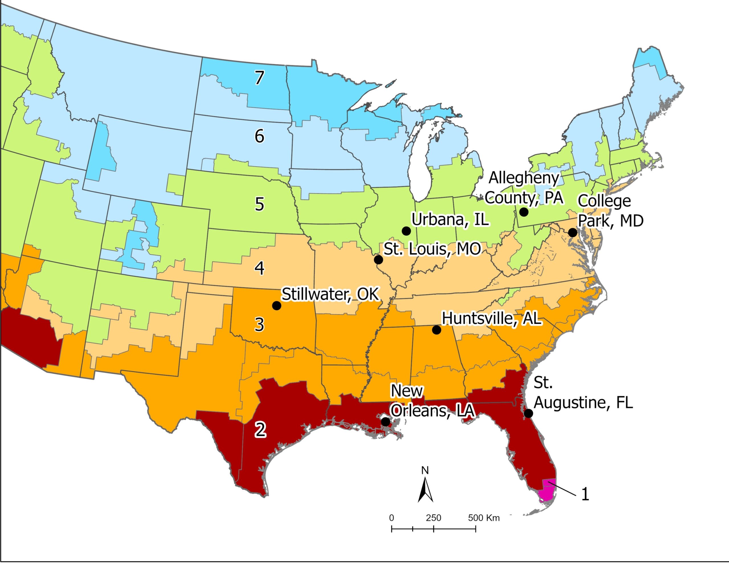 mosquito map united states