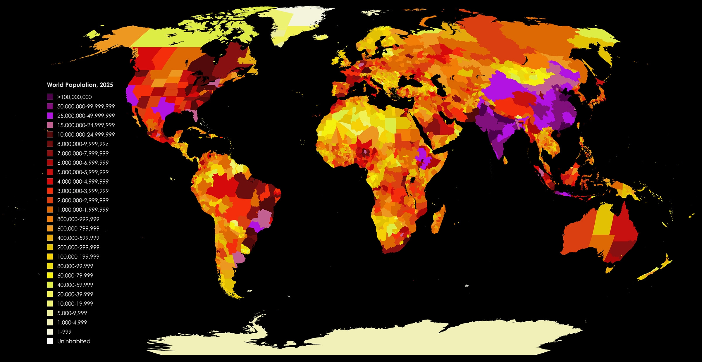 Most Populated Subdivisions In The World Vivid Maps