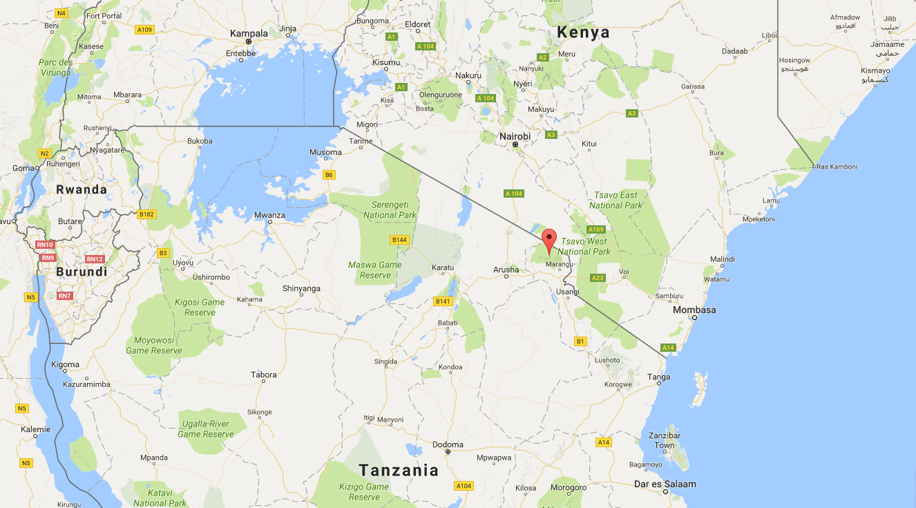 Mount Kilimanjaro Location And Map