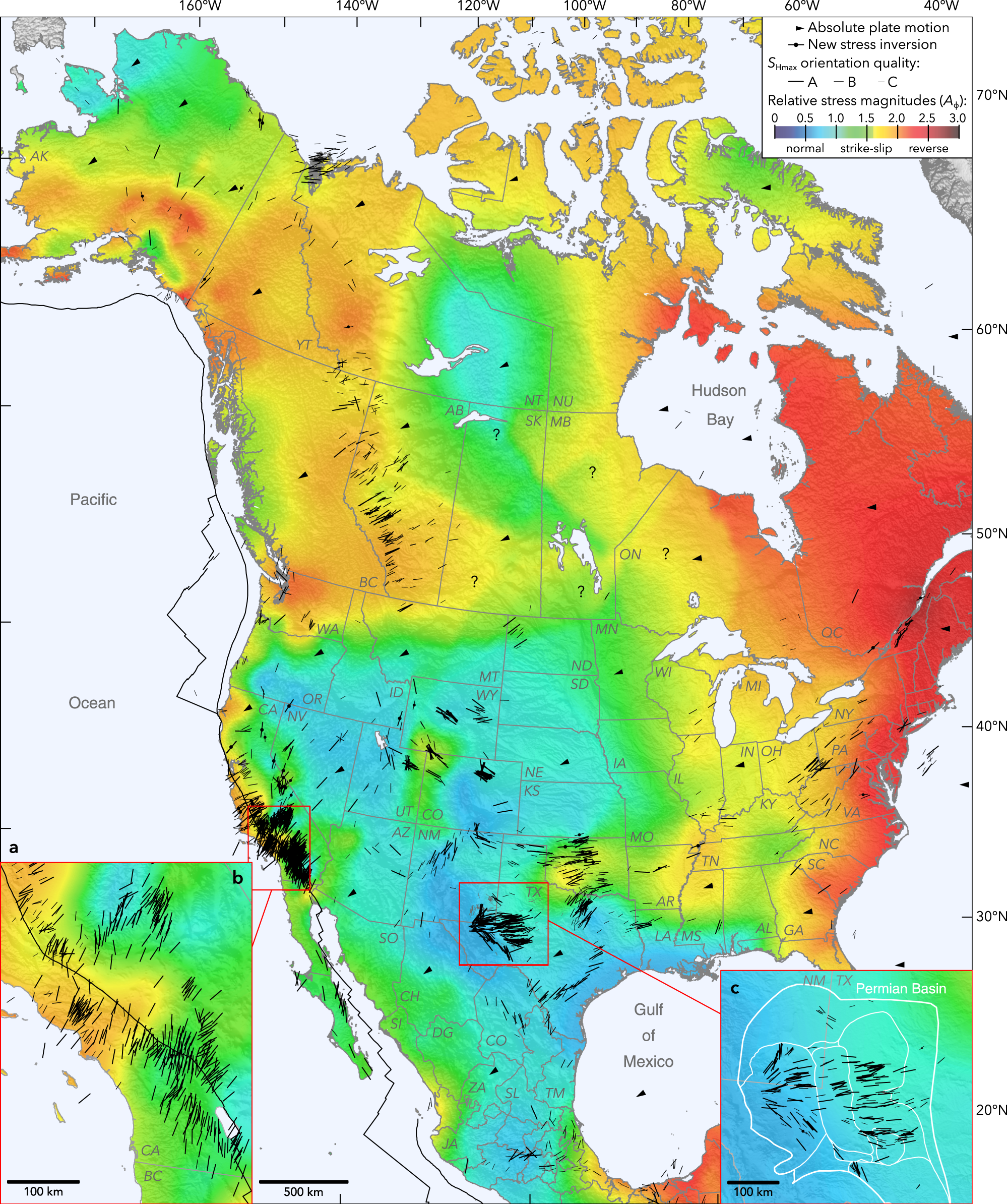 Multiscale Variations Of The Crustal Stress Field Throughout North America Nature Communications