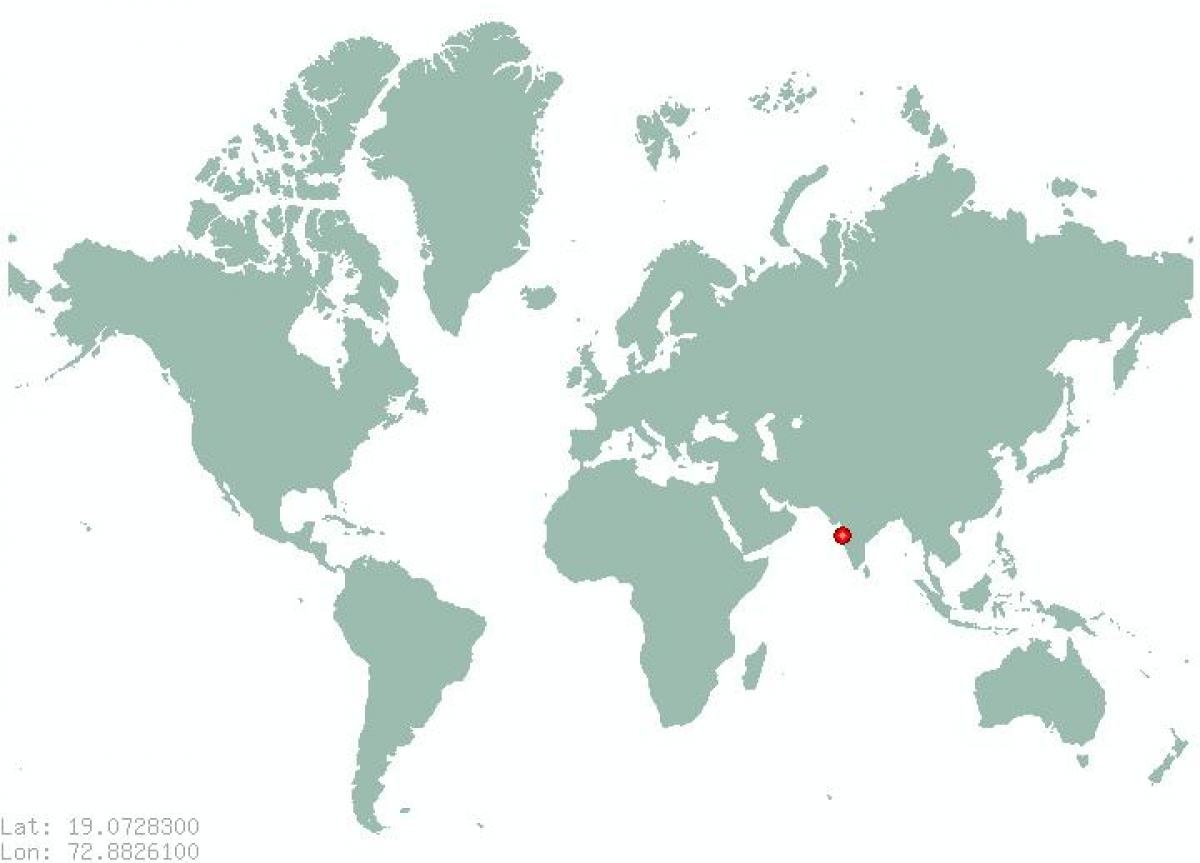 Mumbai World Map Mumbai On World Map Maharashtra India 