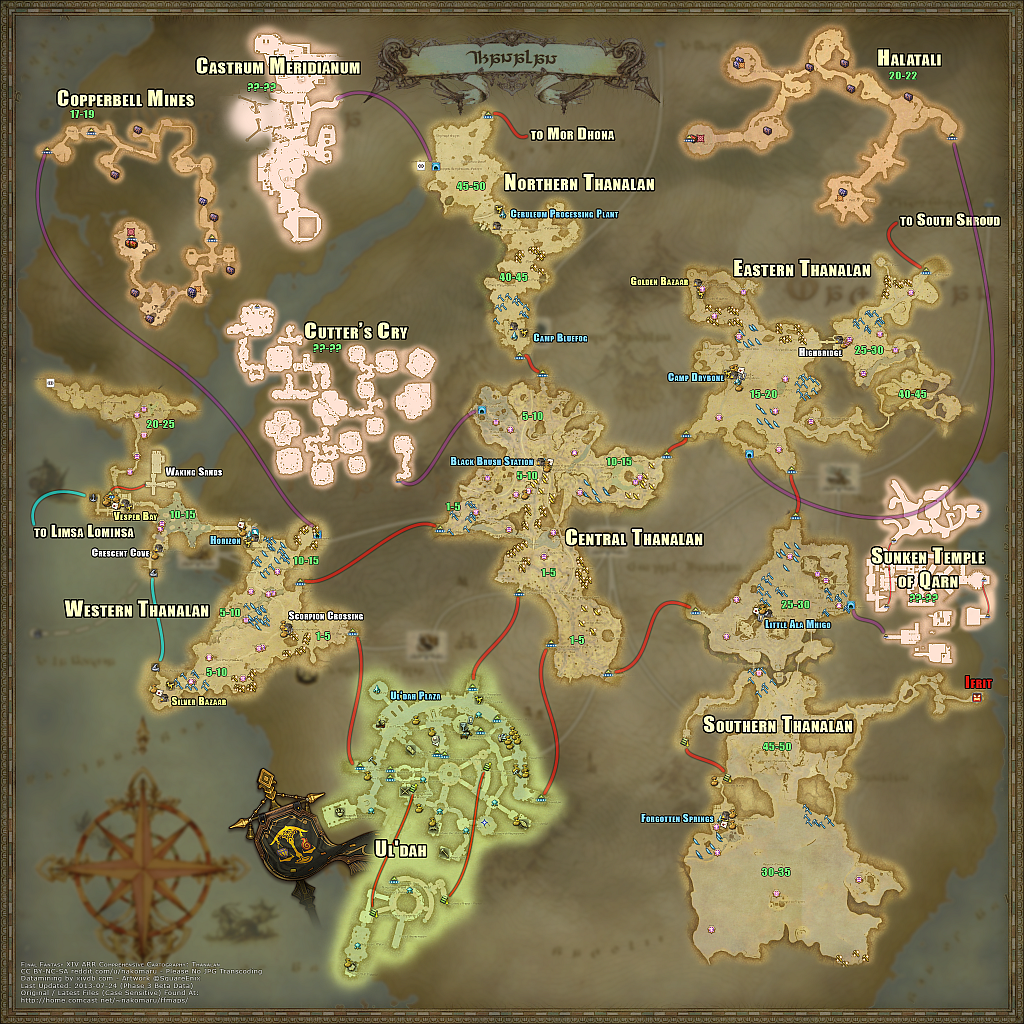 Nakomaru Hanekawa Blog Entry High Quality World Maps FINAL FANTASY XIV The Lodestone