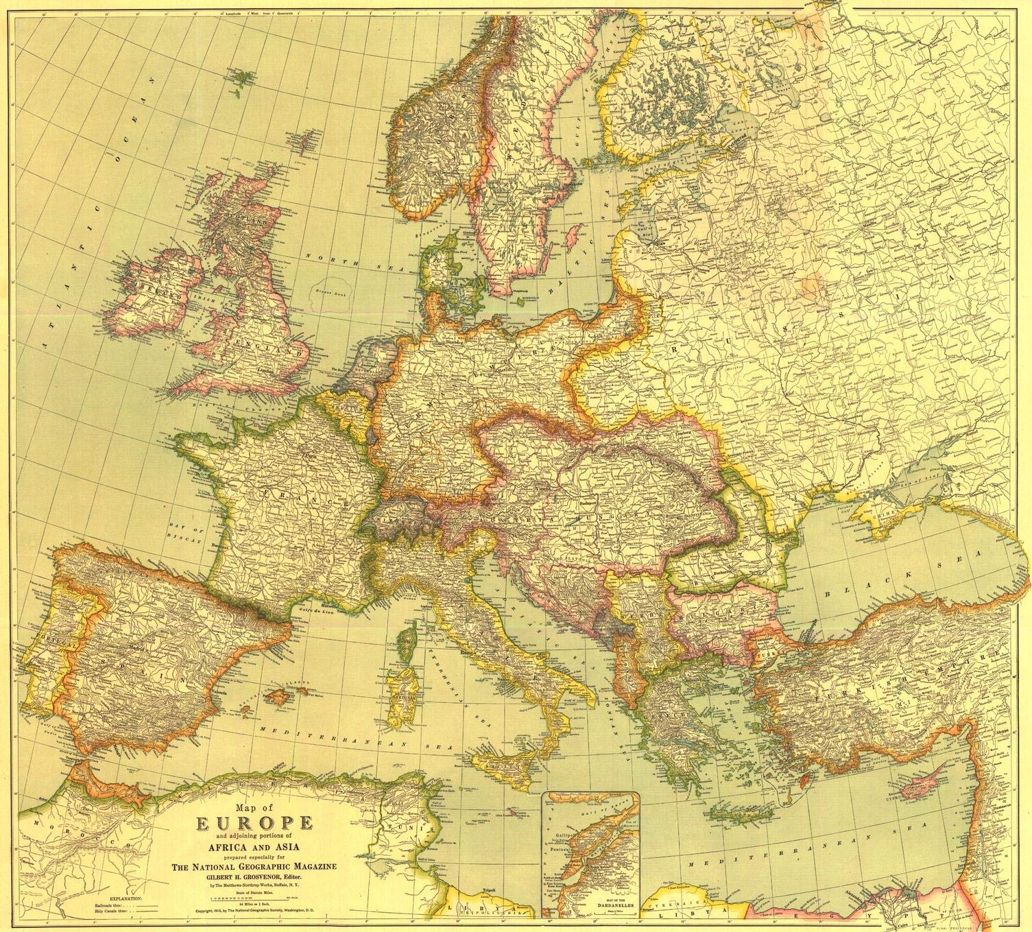 europe map during world war 1