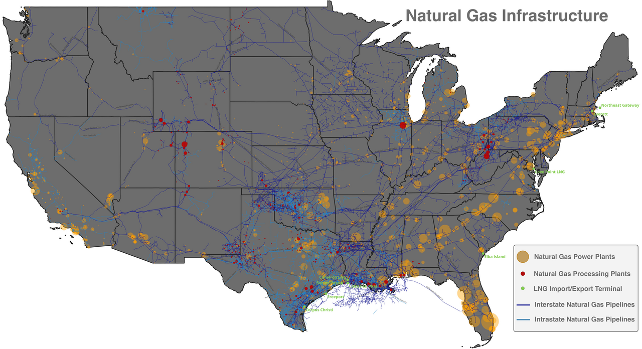 pipelines in the united states map