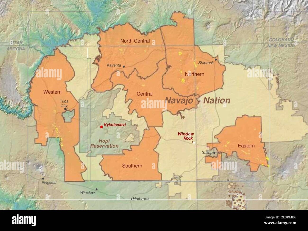 Navajo Nation Map Hi res Stock Photography And Images Alamy