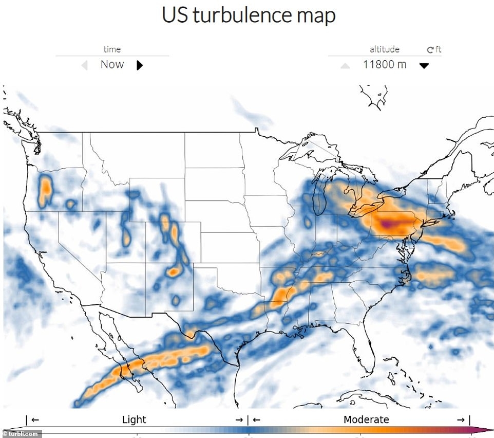 united states turbulence map