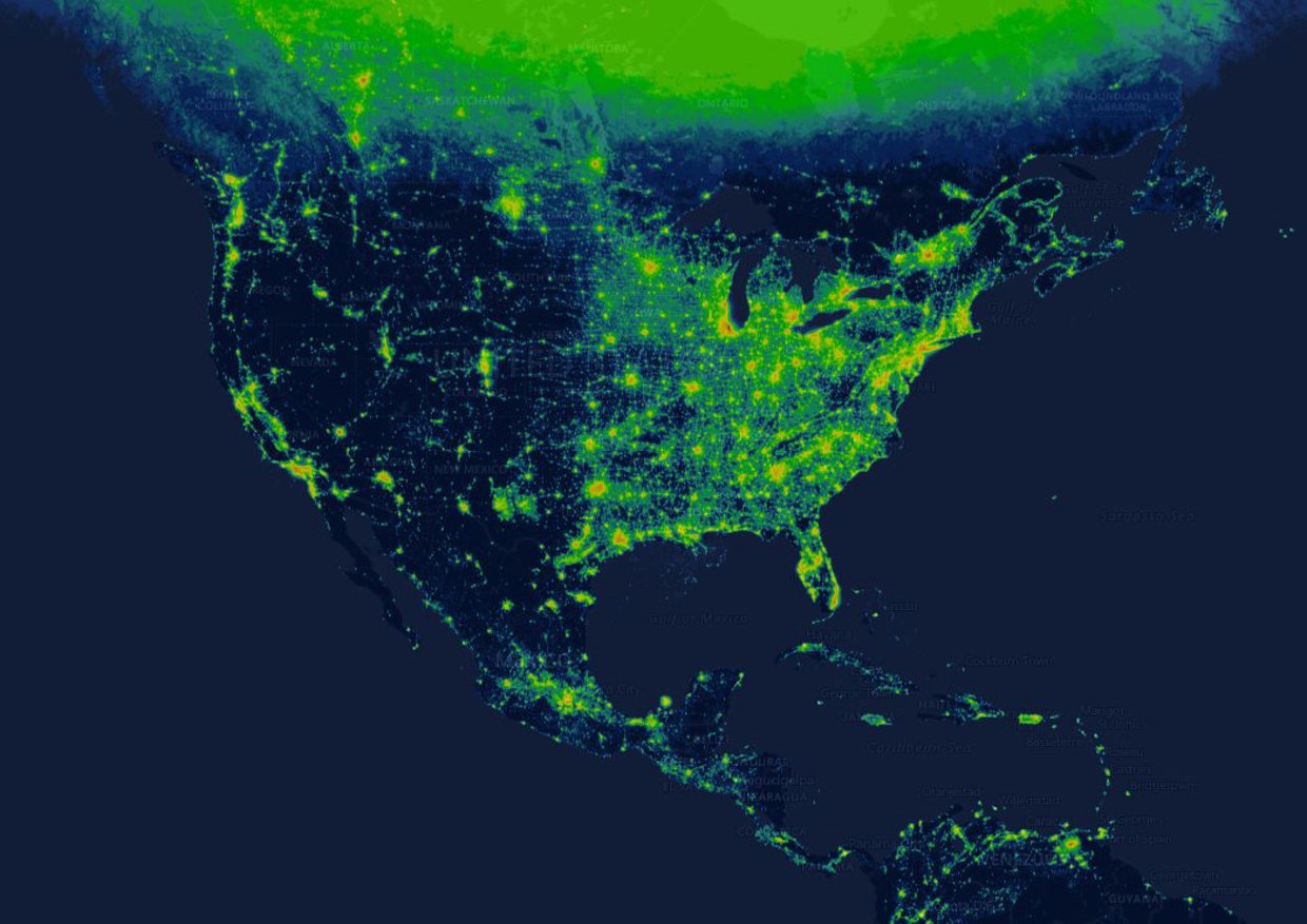 New Interactive Map Shows How Light Pollution Affects Your Hometown New Interactive Map Shows How Light Pollution Affects Your Hometown