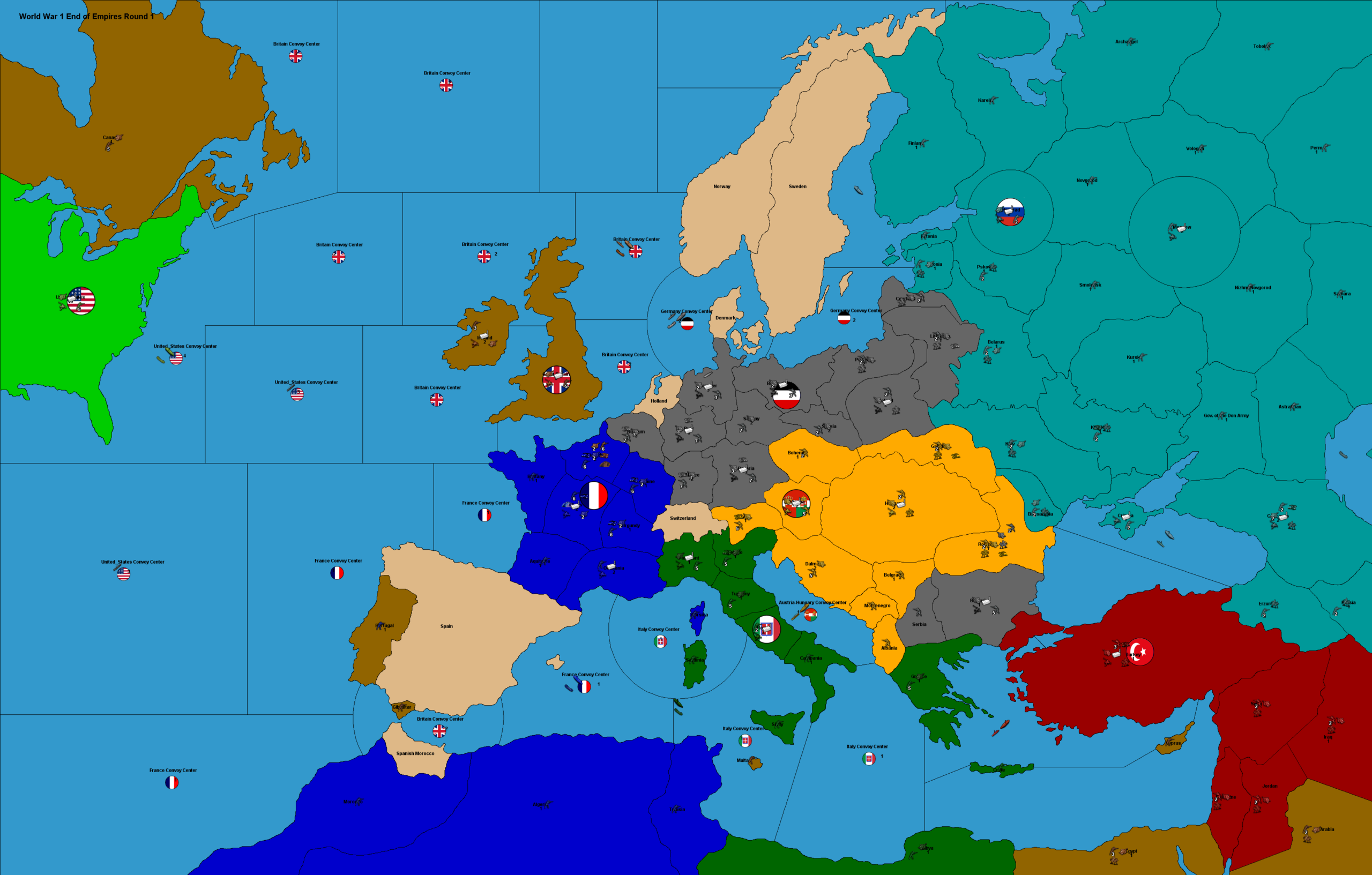 map after world war 1