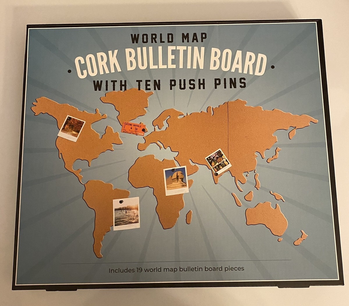 New World Map Cork Bulletin Board Notes With Push Pins Multifunctional EBay New World Map Cork Bulletin Board Notes With Push Pins Multifunctional EBay