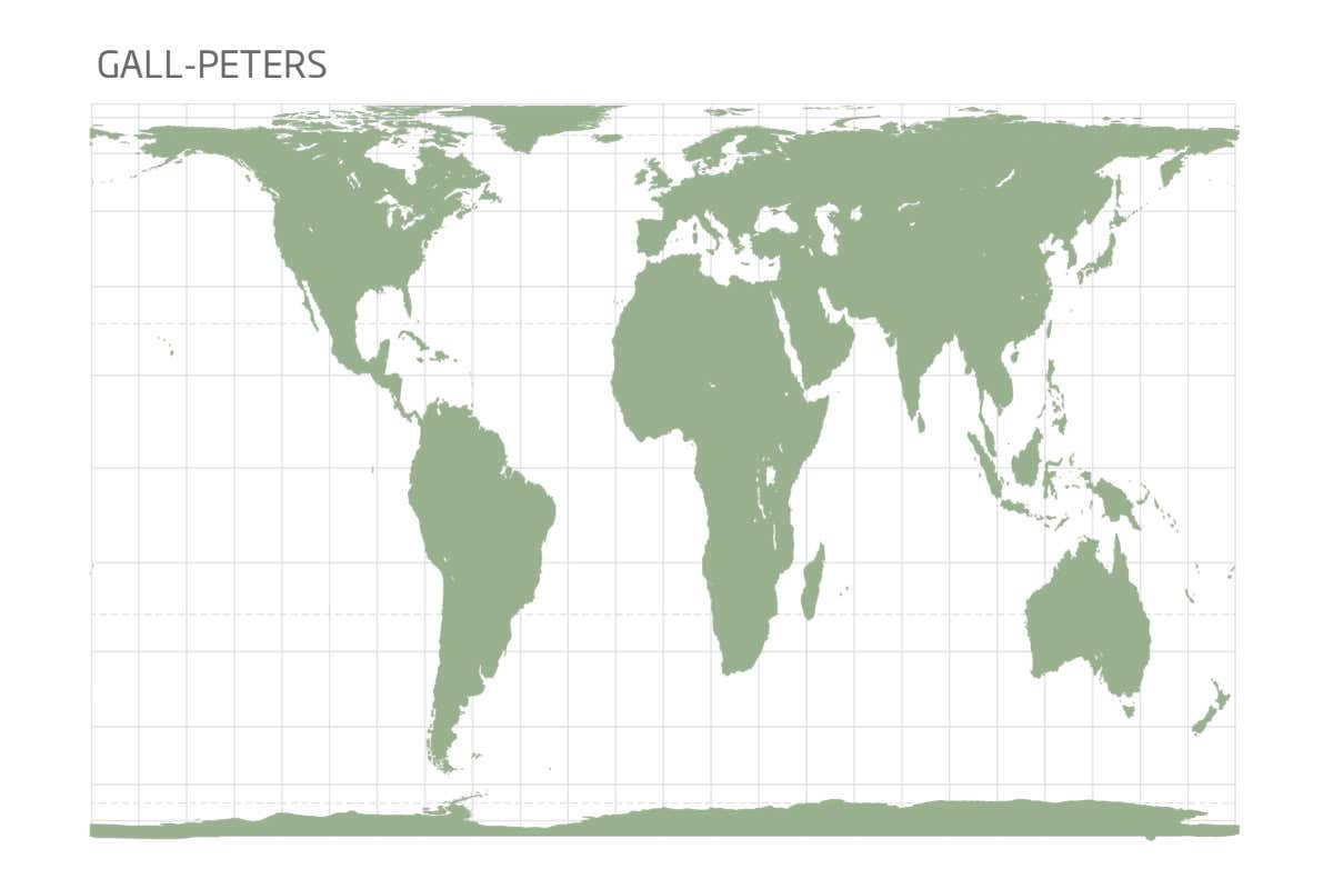 map of world real size