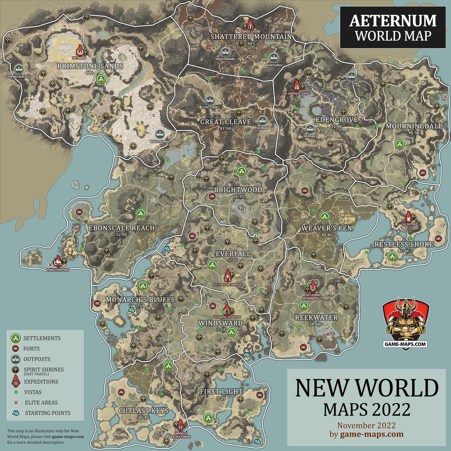 New World MMO Maps New World MMO Maps