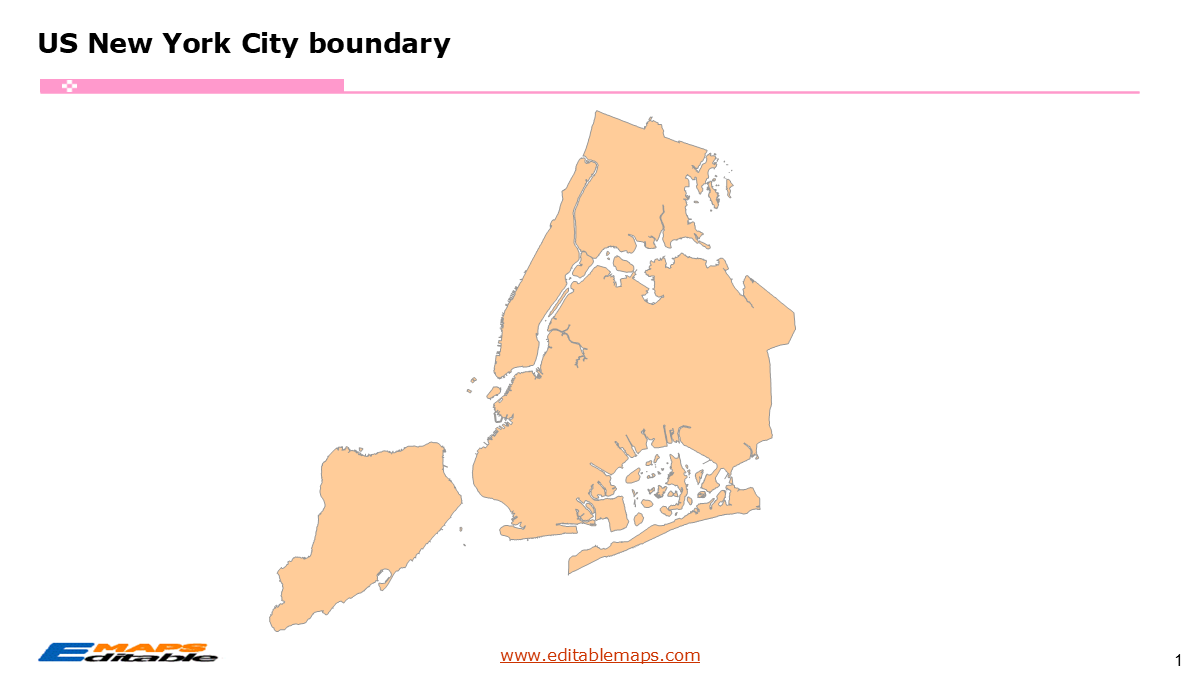 blank map new york city