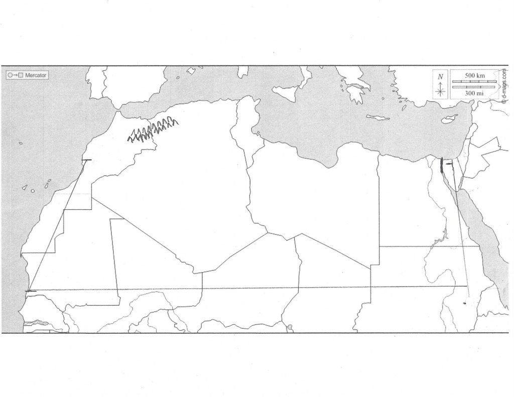 North Africa Political And Physical Features Map Diagram Quizlet