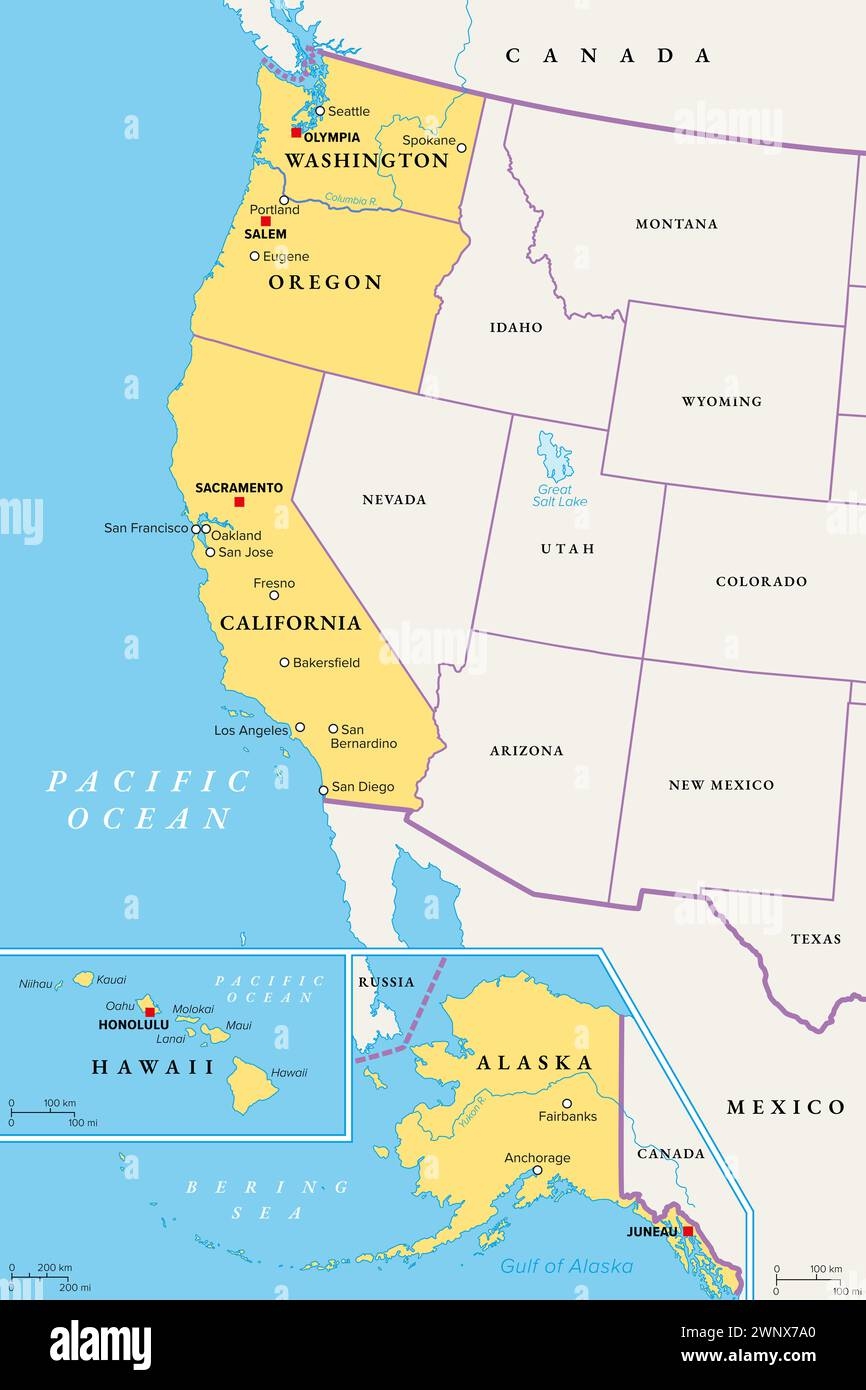 map of united states and hawaii