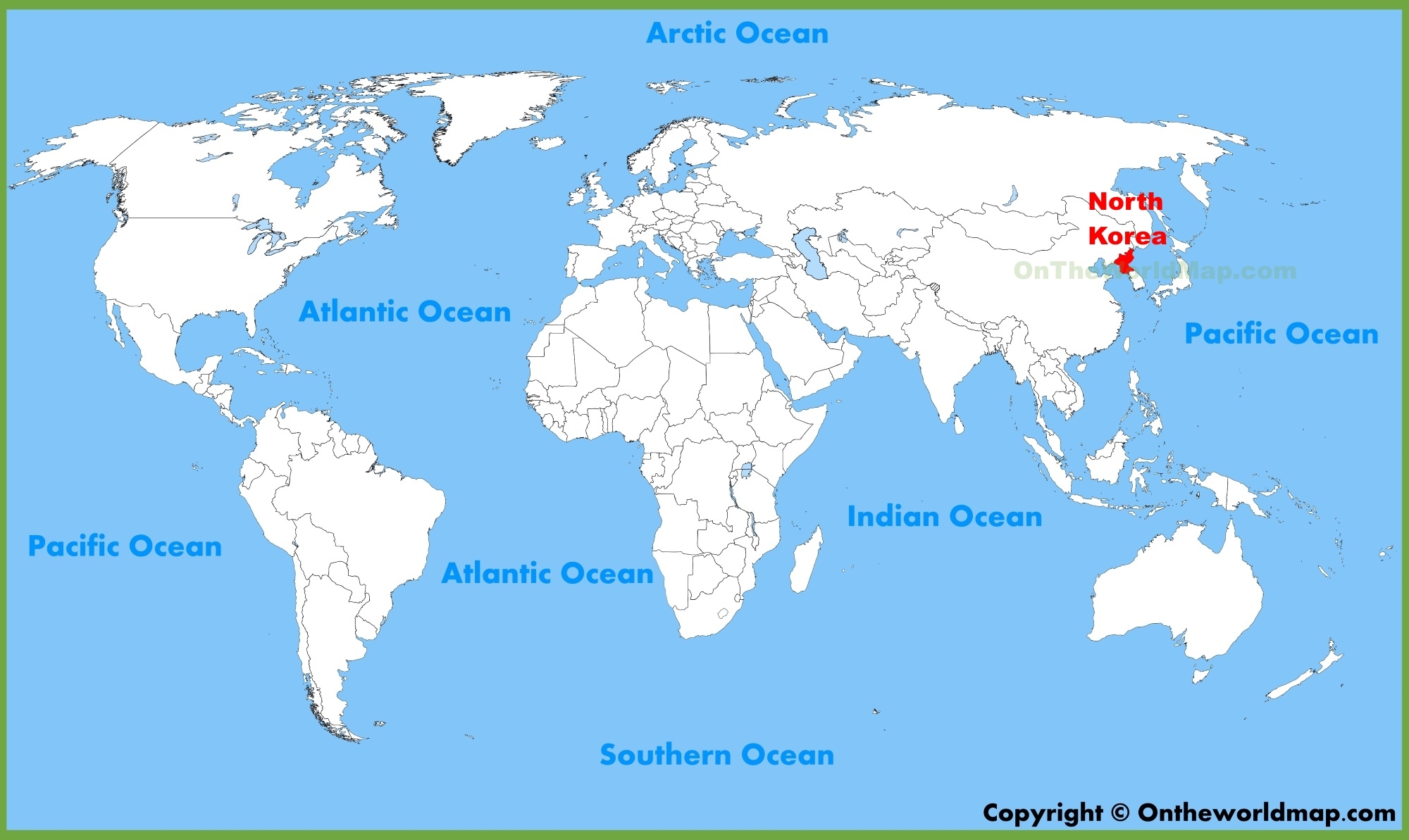 North Korea Location On The World Map Ontheworldmap