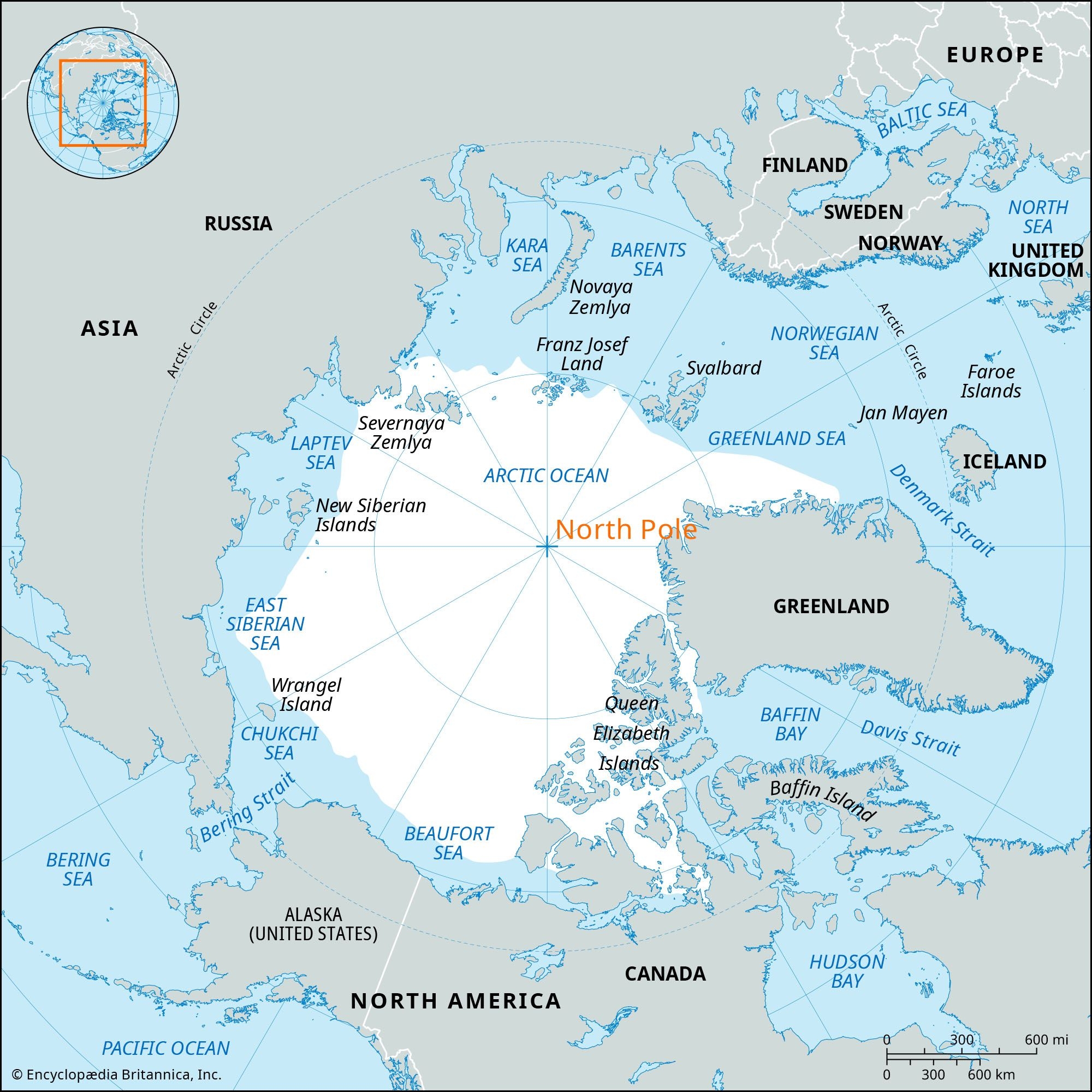 North Pole Definition Location Explorers Facts Britannica