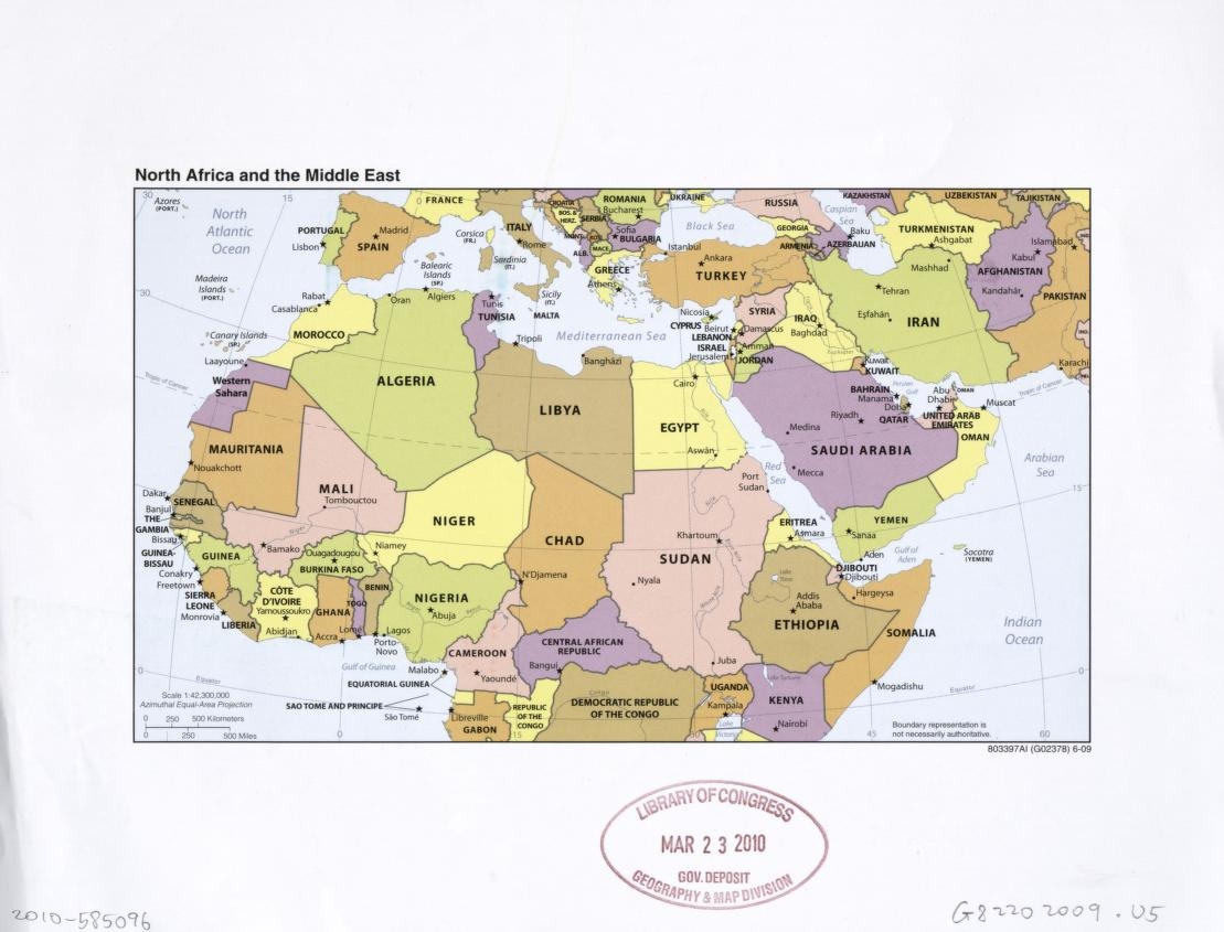 middle east north africa blank map